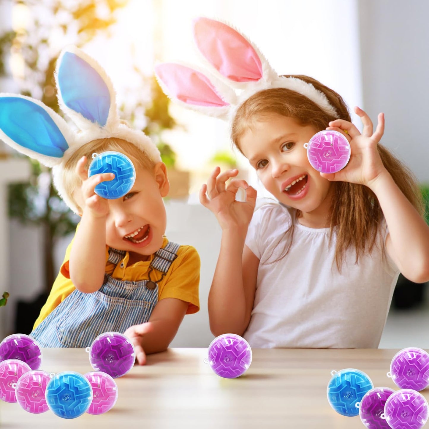 100 Pcs Puzzle Maze Ball Mini 3D Gravity Cube Puzzle Ball Toy for Kids Ages 3 6 7 8-10, Educational Challenges Magic Brain Teasers Games for Boys Girls Birthday Gifts Classroom Prize