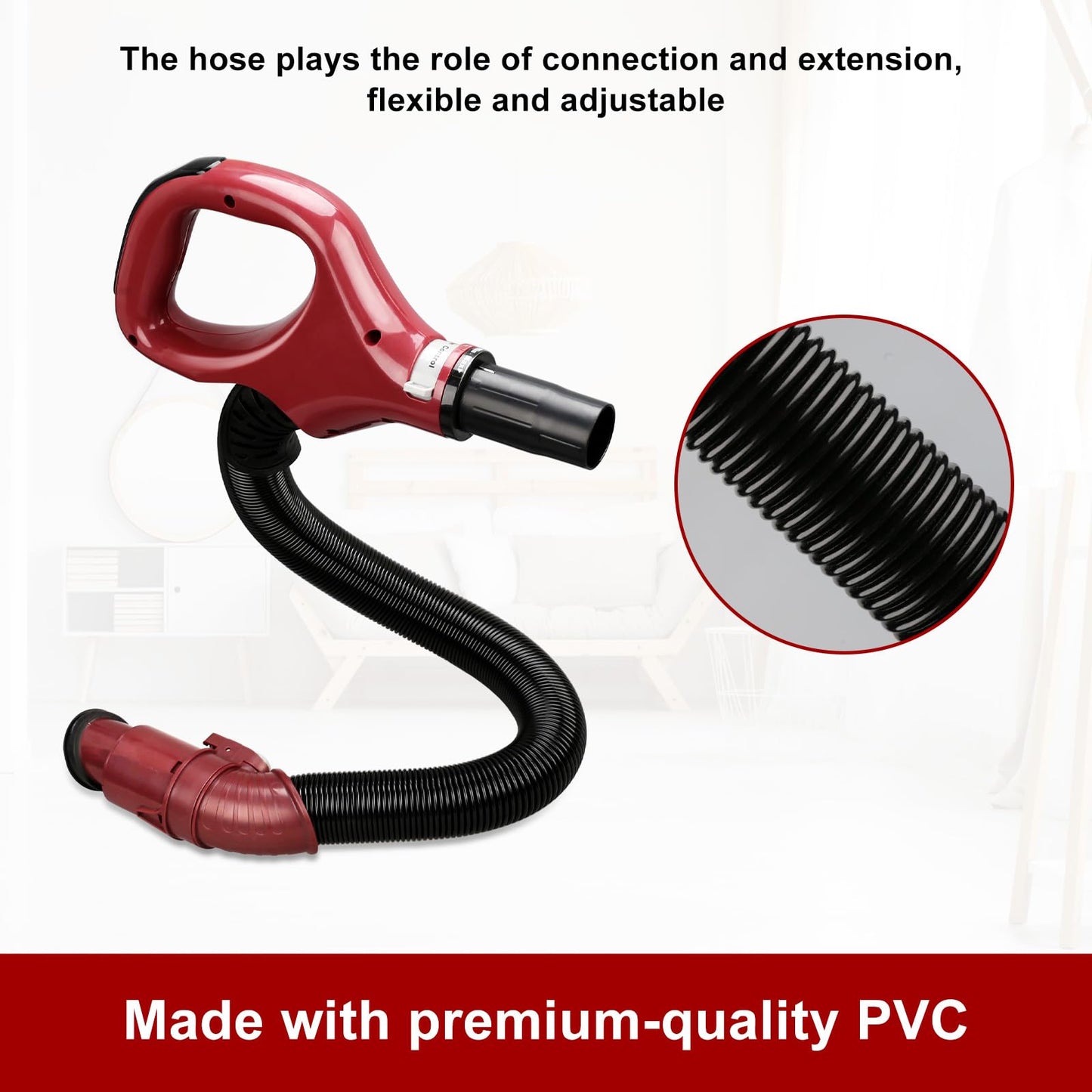 imeccalive ZU561 Replacement Hose Handle for Shark Navigator Rotator Lift-Away Upright Vacuum Models ZU561, ZU560 Blue, ZU562, UV725 Gray, UV650, Repalce Part 511FFJ560