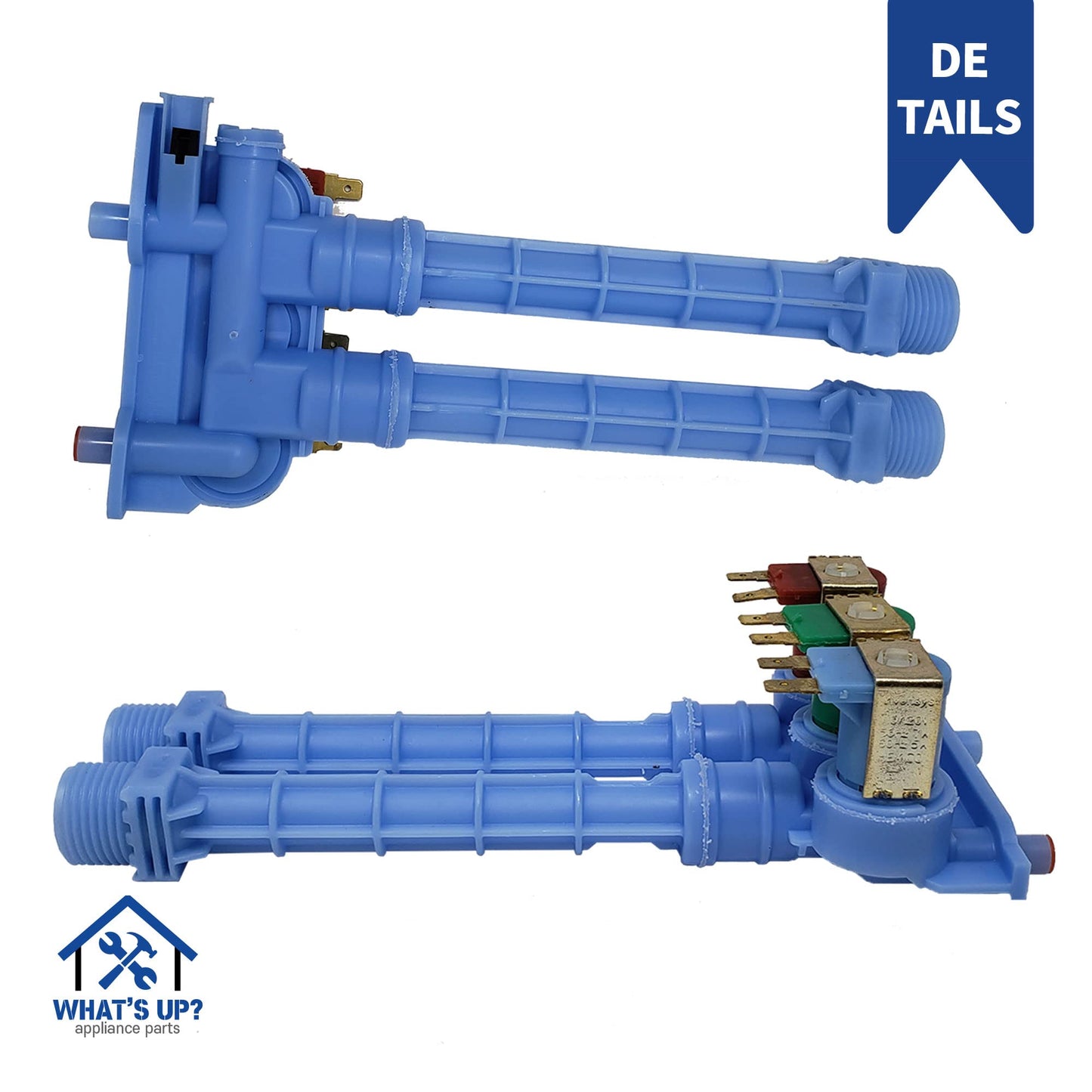 What's Up? 134371220 K-75821-01 Washer Water Inlet Valve Replacement Part for Kenmore and Frigidaire Washers Replaces AP3844429, 1154728, AH1145692, EA1145692, PS1145692