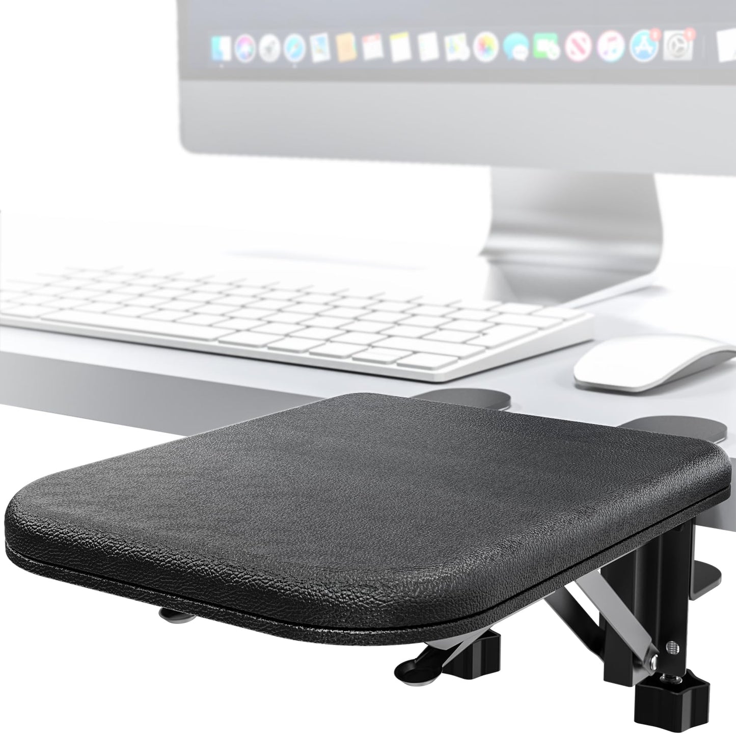 NODOCA Arm Rest for Desk, Ergonomics Wrist Rest, Desk Extender, Soft Sponge Built-in, Comfortable Arm Support for Desk, Foldable Elbow Rest for Desk, Home, Office(1pcs)