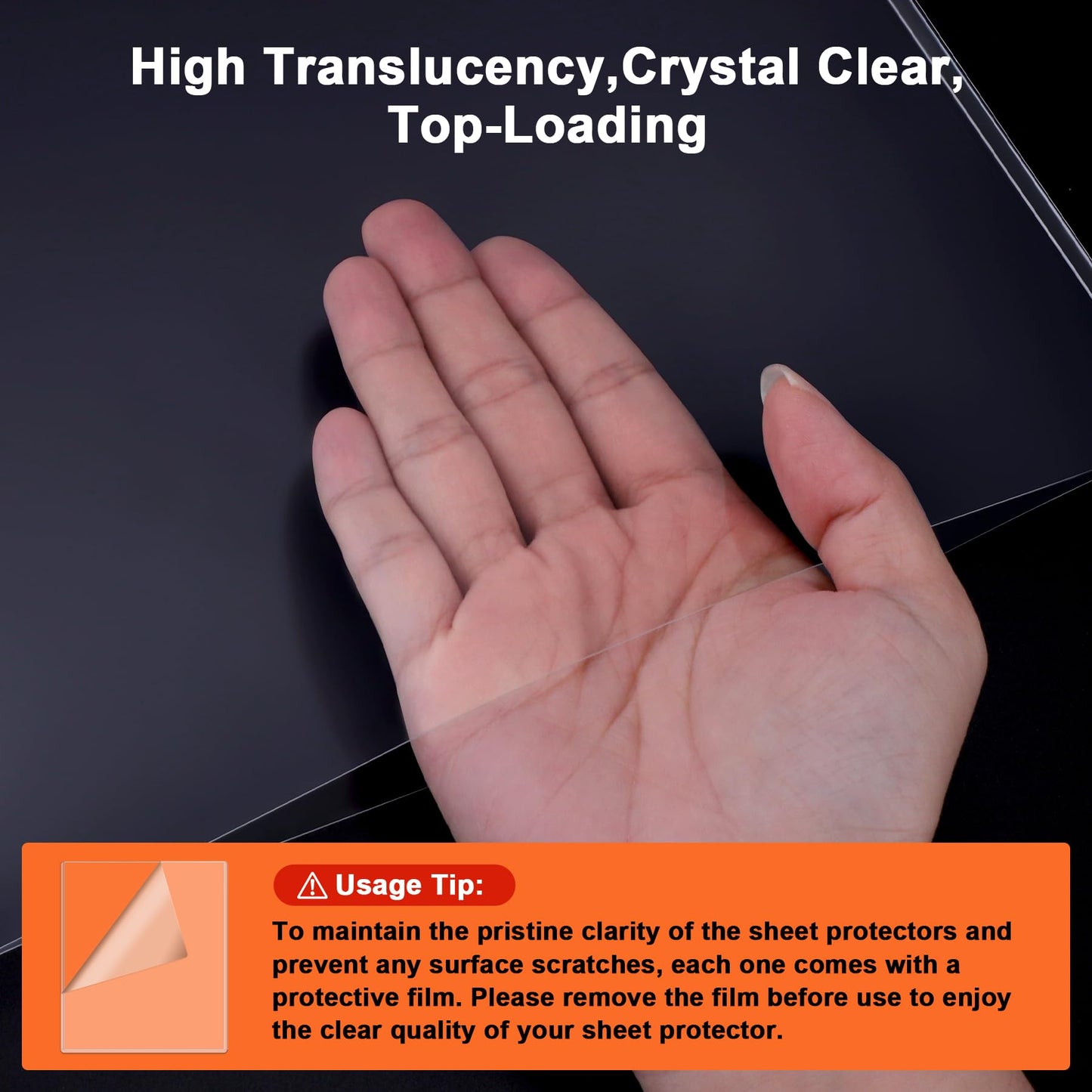 Ndsox 25 Pack 11" x 17" Rigid Print Protectors - Heavy Duty Hard Plastic Sheet Page Protectors - Crystal-Clear Menu Holders - Top Loading Art Prints Sleeves for Documents Magazines Posters Photographs