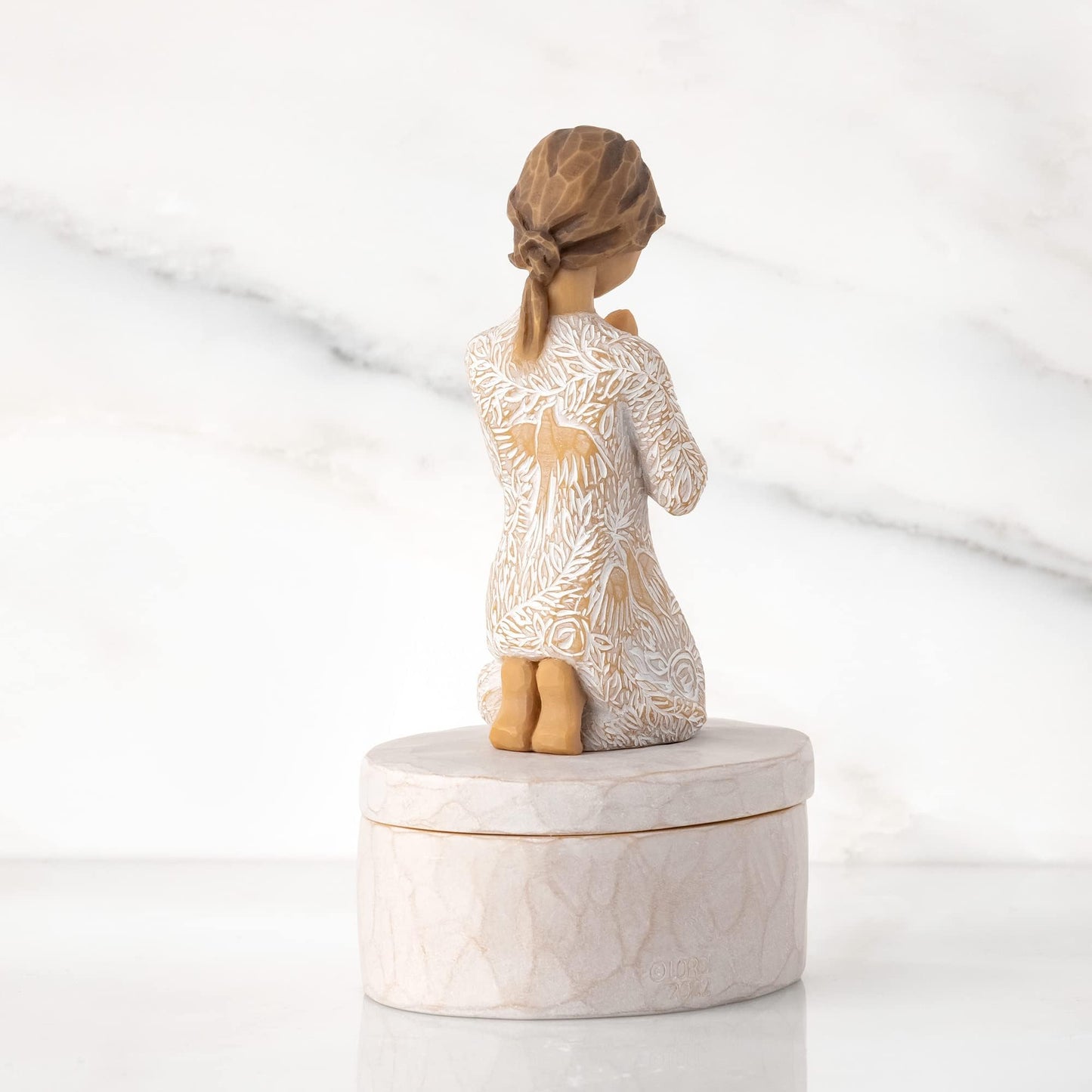 Willow Tree Prayer of Peace Keepsake Box, sculpted, hand-painted Keepsake Box