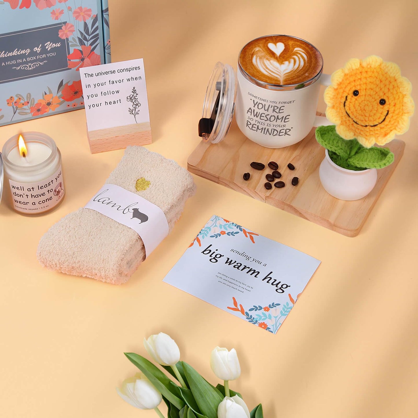Get Well Gifts for Women-7 Pcs After Surgery Recovery Gifts for Teen Girl Man Mom Teenage, Funny Cheer Up Basket for Female, Feel Better Set for Sick Friend, Get Better Care Package, Encouragement Box