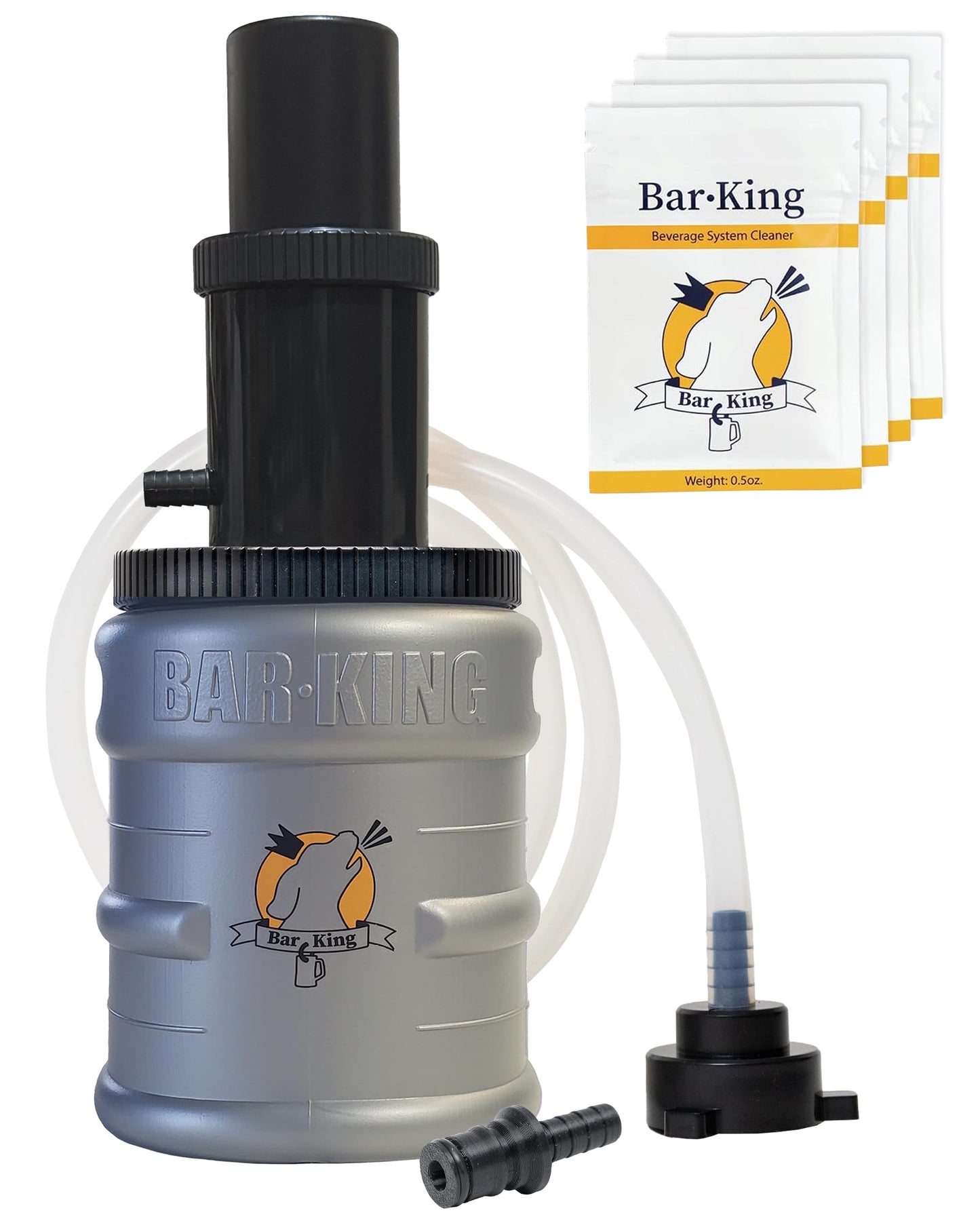 Bar-King Quick-Connect Kegerator Beer Line Cleaning kit. Now Clean Your Beer Lines as Easily as Changing a Keg. (Includes Cleaning Powder)
