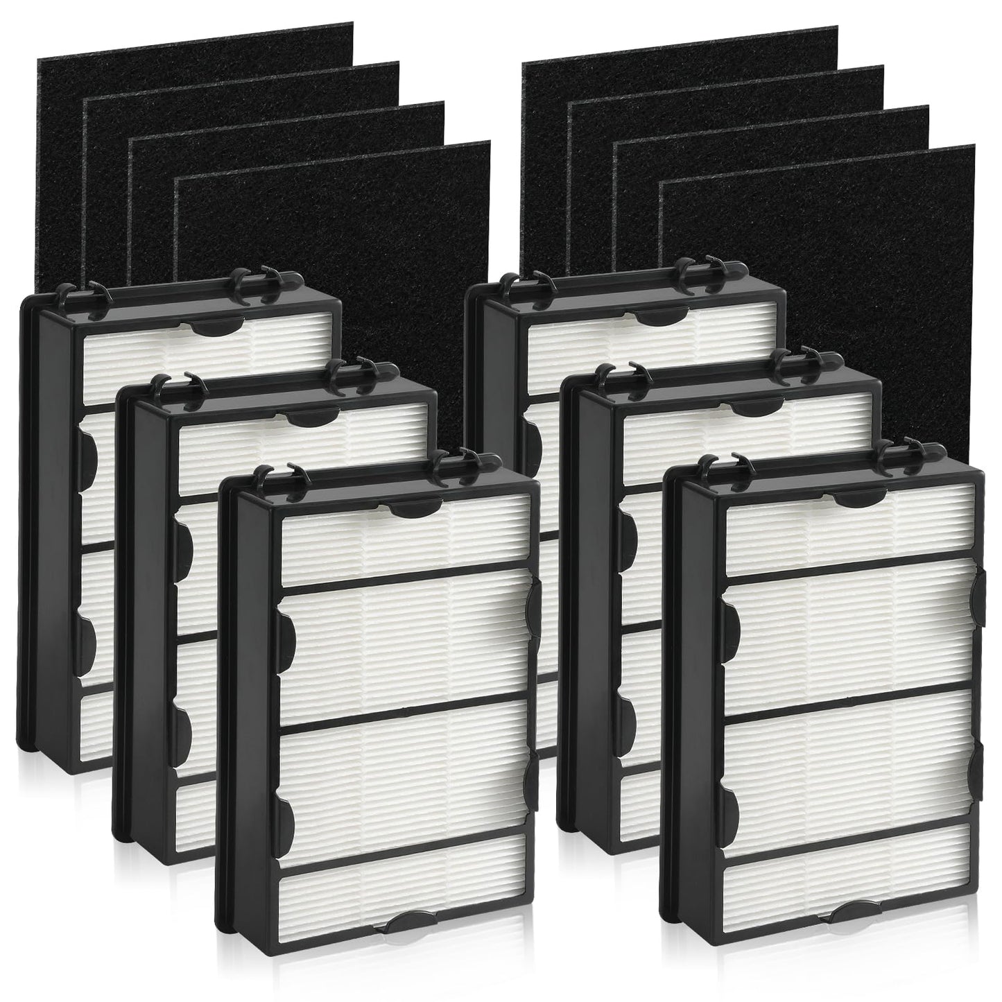 DerBlue 6PCS HAPF600 Filter Replacement and 8PCS pre filter Compatible with Holmes Air Purifier HAPF600 HAPF8650 HAP615 HAP625 HAP650,Replacement Air Filter Part # 600, 600D, 600D-U2