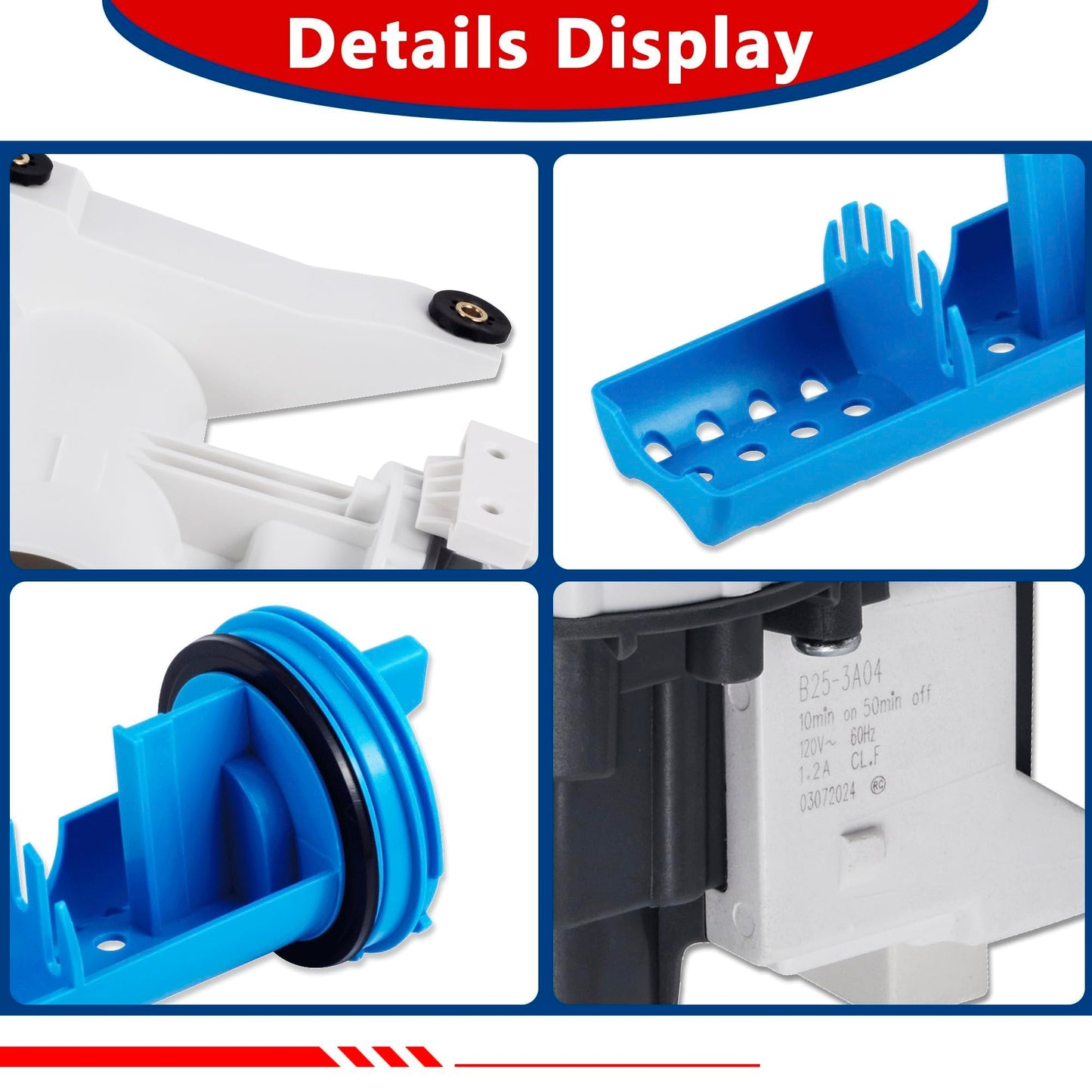 GFW550SSN2WW GFW550SSN0WW Washer Drain Pump and Filter Assembly Fit for GE GFW850SPN0RS GFW550SSN1WW GFW850SPN2RS GFW850SPN5RS GFW650SPN1SN GFW550SSN5WW GFW850SSN1WW GFW850SSN0WW Front-Loading Washers