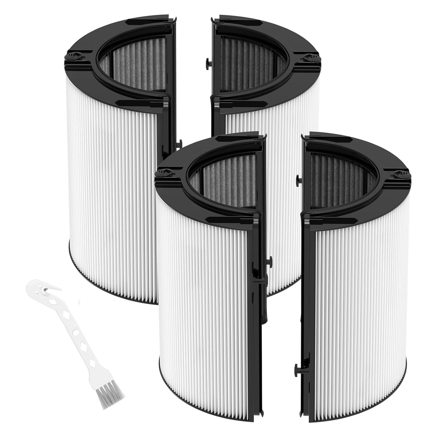 2 Pack 360° Combi 2-in-1 H13 HEPA + Carbon Replacement Filter for Dyson PC1 HP1 TP11 HP11 TP10 HP10 HP09 TP09 HP07 TP07 TP06 HP06 PH04 PH03 PH02 PH01 DP04 HP4B PH3A TP7A TP7C TP4A TP4B Purifier