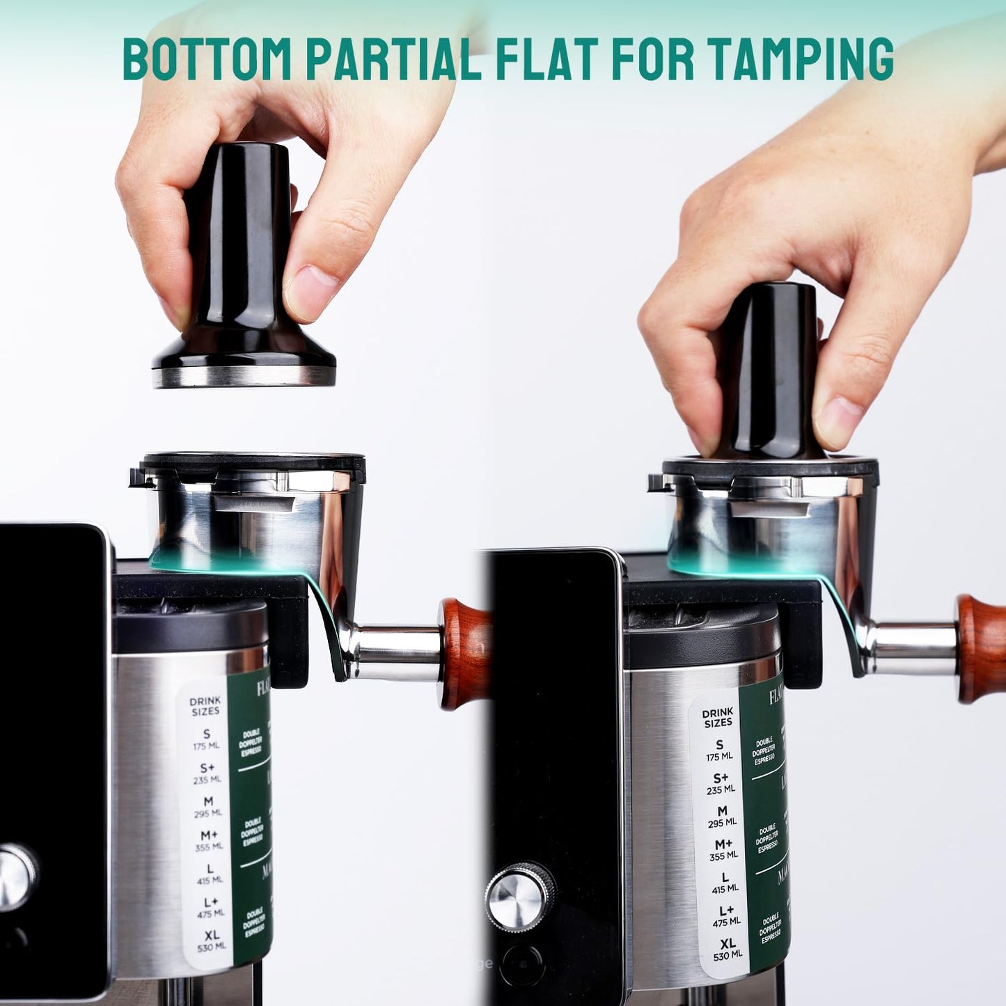 CAPFEI Bottomless Portafilter for Ninja Luxe Café ES601 & ES701C Models | Basket Not Included | Compatible with Stock Filter Basket | Ergonomic Wooden Handle