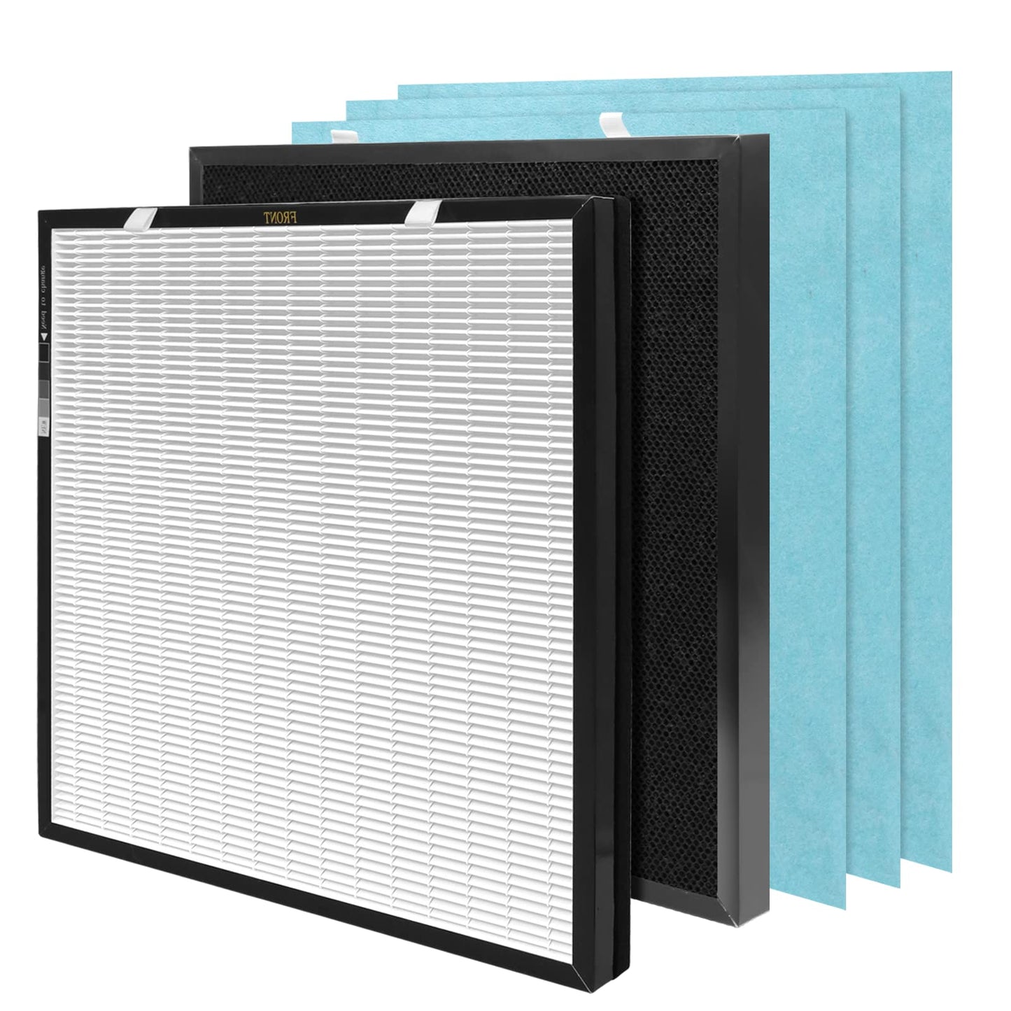 Breabetter 1-Set RFM80 Replacement Filter Compatible with Max Purifier (Model OVHM80), 1×Filter, 1×Activated Carbon Filter and 3×Pre-Filters