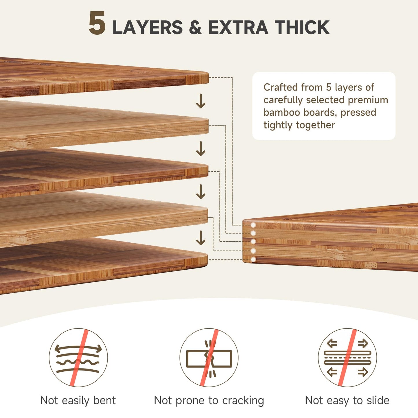 Large Cutting Board,Bamboo Wood Cutting Boards For Kitchen,3 Packs Chopping Board Set With Juice Groove, For Butcher Block,Vegetables,Fruits And Cheese