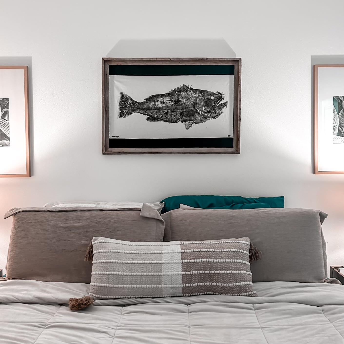 Fishin' Prints Standard Pack DIY Gyotaku Fish Printing Kit - Large Cloth Sheets 36"x18" - Natural Food Grade Cuttlefish Ink - Gift for Fishermen - Gyotaku Fish Printing Supplies