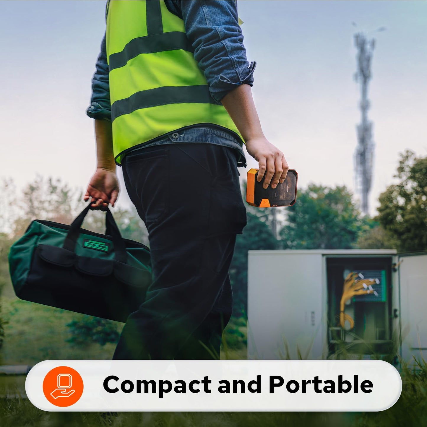 Makeid P31 Industrial Label Maker, Thermal Transfer Label Printer Portable Bluetooth Labeler with 0.71" W x 26.24ft L Label, Wire and Cable Labeling Machine for Job Sites, Fast Creat and Print Label