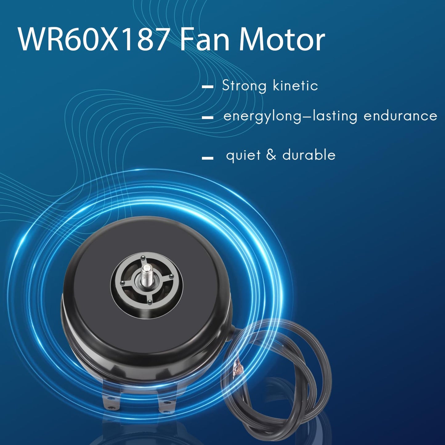 WSRXG WR60X187 215501800 215501901 Refrigerator Condenser Fan Motor Upgraded Aluminum Casing OEM Components