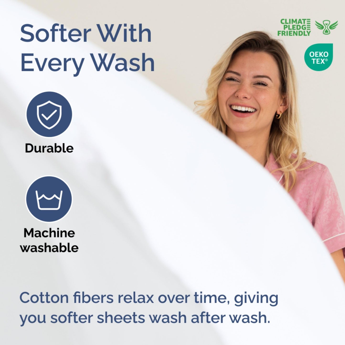 Extra Deep King 400 Thread Count Cotton Fitted Sheet - Hotel Luxury Single Fitted Sheet Only - Easily Fits 18" to 24" Mattress - Soft, Wrinkle Free, Breathable & Comfy Extra Deep Pockets White Fitted