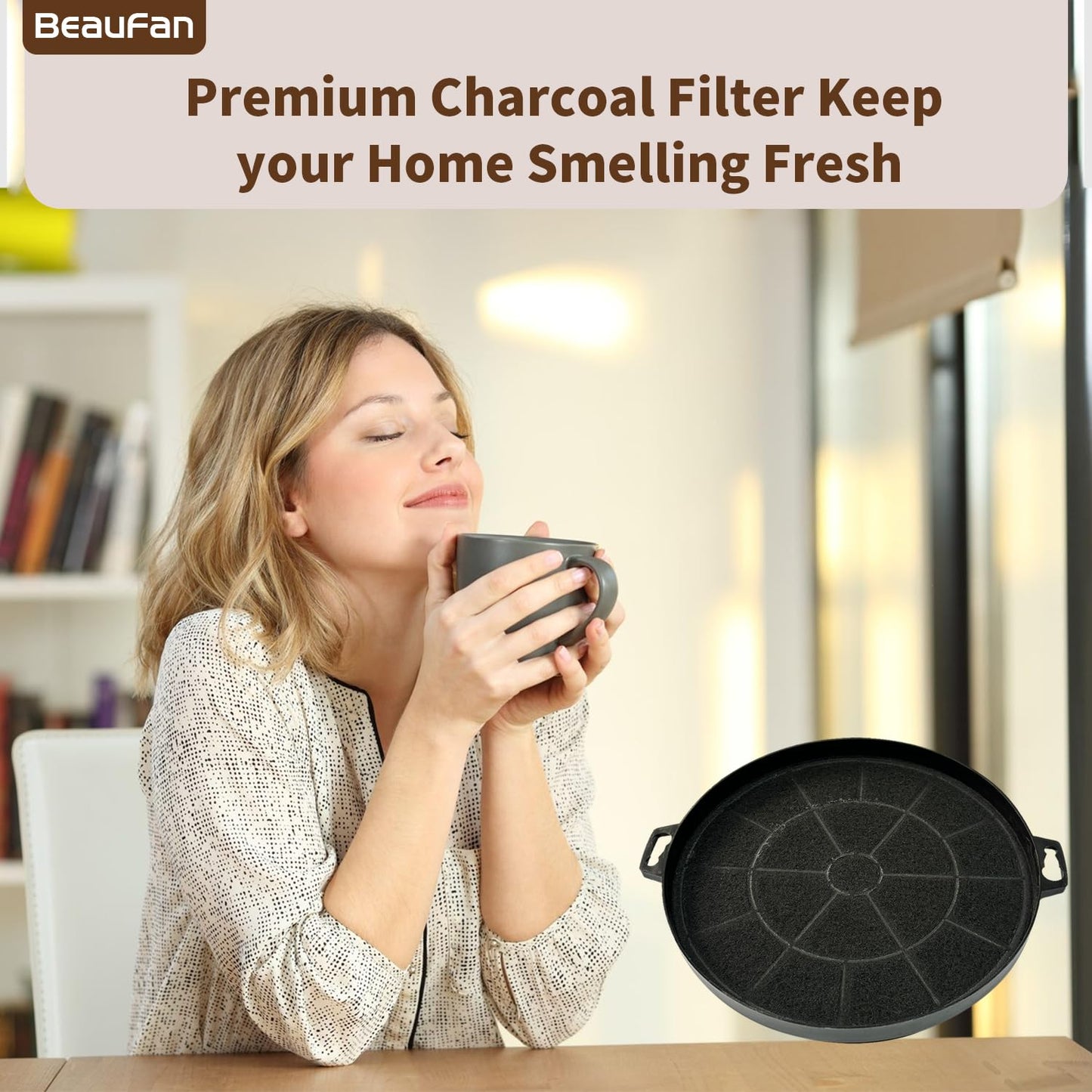 Beaufan 2 Pack CF1 Charcoal Filters Only Compatible with Zline All Range Hood Models, But Not for 587, 597, 9597 Series, Compare to Part# CF1