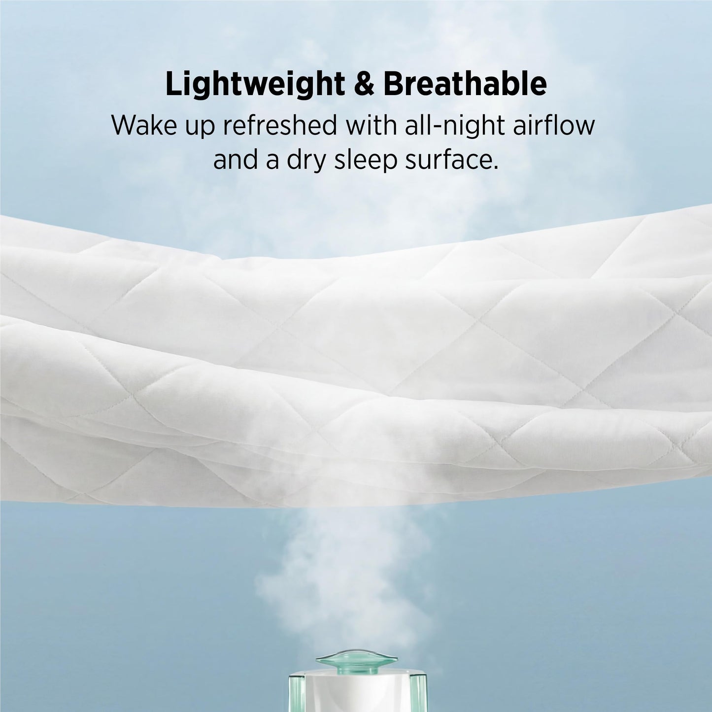 Bedsure Queen Mattress Protector, Quilted Waterproof Mattress Protector with Deep Pocket up to 22 Inches, Soft Breathable Noiseless Bed Pad Topper, Queen Bed Cover for Home, Bedroom, Hotel – White