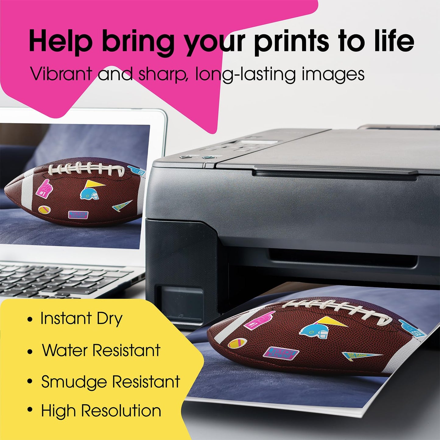 PPD Satin Photo Paper for Inkjet Printer, Premium Pearl Luster Finish 11 x 17 Size Sheets for Printable Photos, Thick 255 gsm 68 lbs 10.5 mil, White, Water Resistant & Instant Dry Prints (50 Pack)