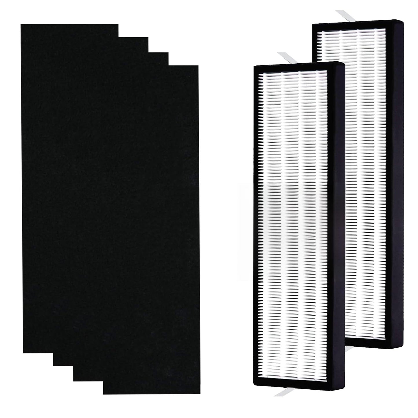 T500 Replacement Filter TF60 for Alen: T500 Air Purifier - Captures Pet Dander Dust Household Smell - Used for Homes with Pets & Living Rooms - 2 Pack H13 HEPA and 4 Pack Activated Carbon Filter