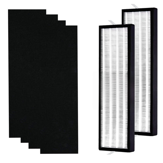 T500 Replacement Filter TF60 for Alen: T500 Air Purifier - Captures Pet Dander Dust Household Smell - Used for Homes with Pets & Living Rooms - 2 Pack H13 HEPA and 4 Pack Activated Carbon Filter