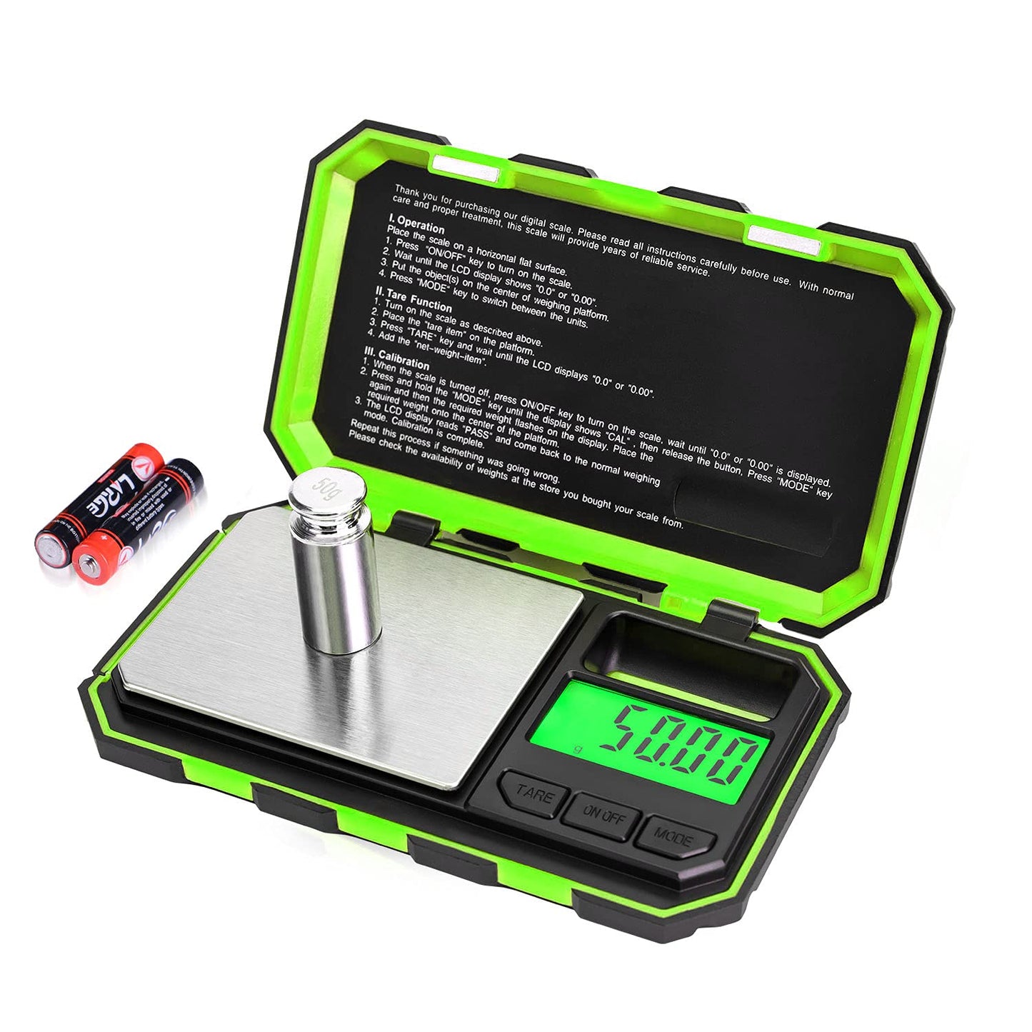 Fuzion Pocket Gram Scale, 500g x 0.01g Digital Jewelry Scale, 6 Modes Conversion Mini Scale with LCD Display, Tare for Herb, Food, Jewelry, Medicine