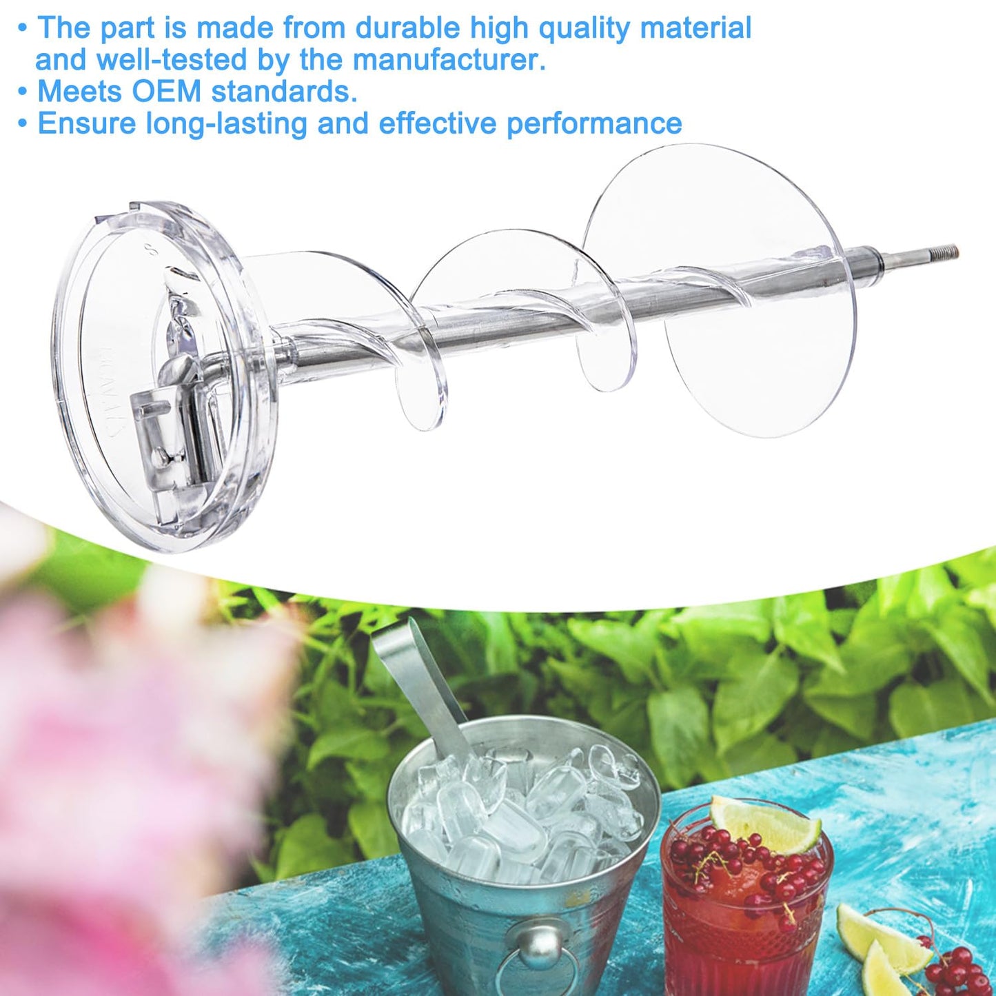 197d2316g020 Ice Make Auger by SupHomie - Compatible with GE Hotpoint Refrigerator Ice Bucket Auger