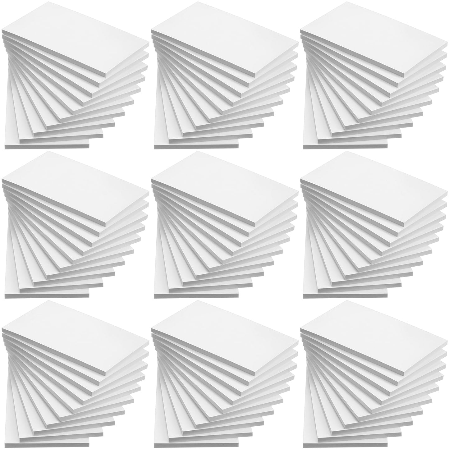 Fainne 3 x 5 Inch Paper Note Pads White Memo Pad Blank Writing Memo Scratch Paper for Waitress Waiter Book to Do Grocery List Small Notebook Restaurant Checkbook, White(120 Pack)