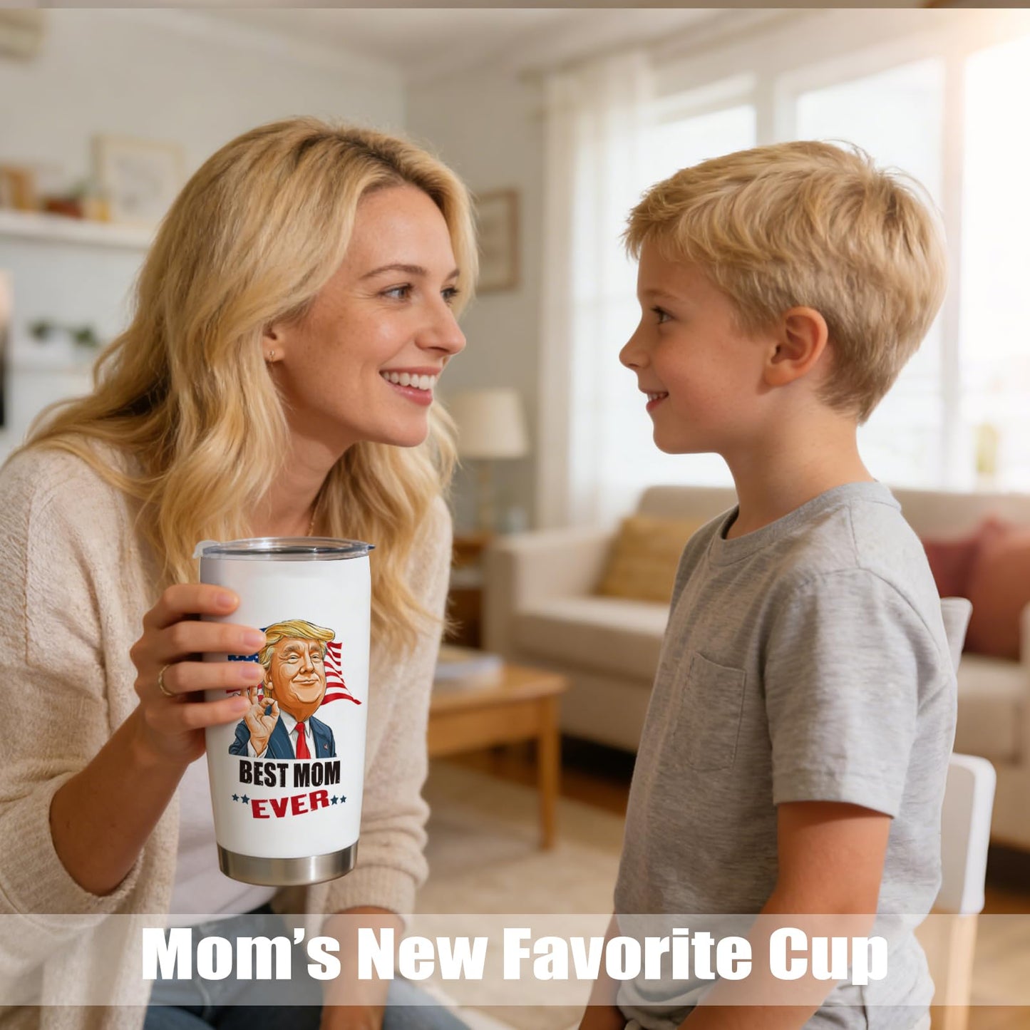 Roosyo Mothers Day Gifts for Moms – 20 Oz White Stainless Steel Tumbler – Perfect for Anniversary, Birthday or Mother’s Day – Thoughtful and Practical Gift Ideas for Her Mom Wife from Daughter or Son