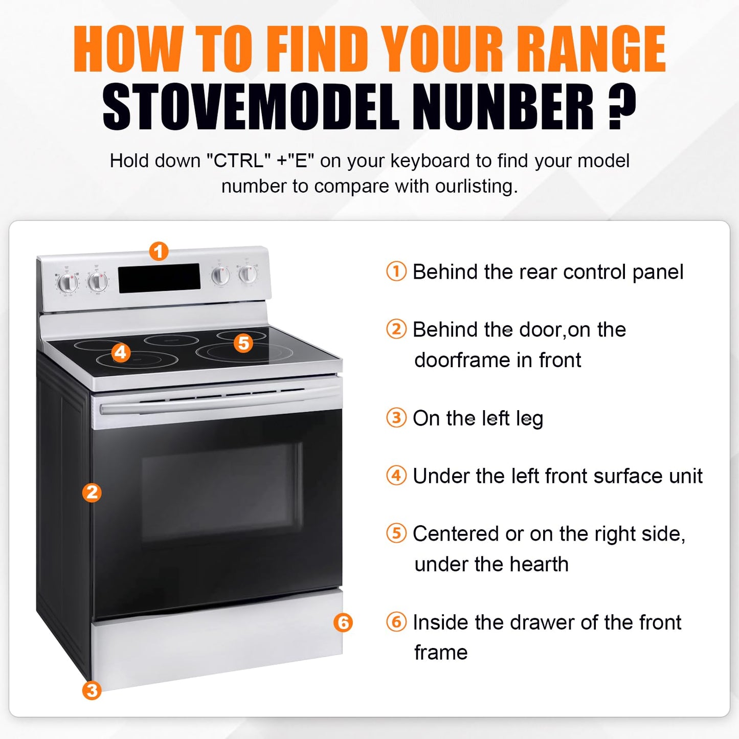 JDMSPEED DG44-01006B Range Dual Surface Element Control Switch Compatible with Samsung Electric Range - Oven/Stove Part Number #PER001-12 D