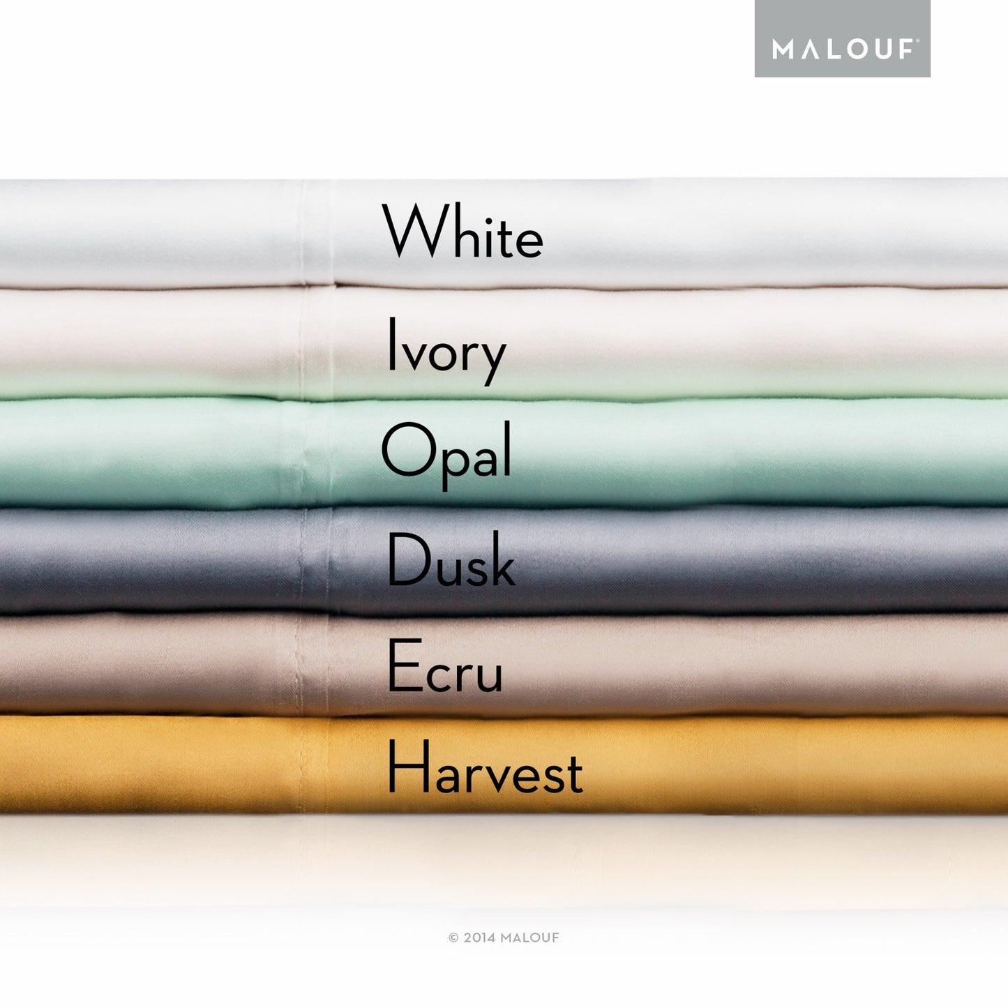 Malouf Soft and Eco Friendly Tencel Pillowcase-and-Sheet-Sets, Twin, White