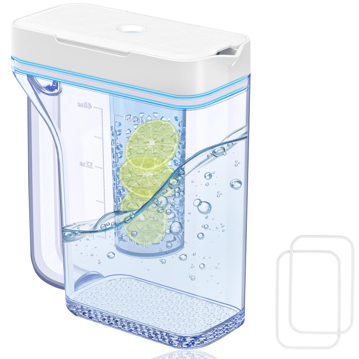 Upgraded RF23M8070SR RF23M8570SR RF23M8590SG RF23M8090SR Water Pitcher Compatible with Samsung Fridge Water Pitcher Parts DA97-17395A Refrigerator Water Reservoir Water Tank Water container NO LEAK