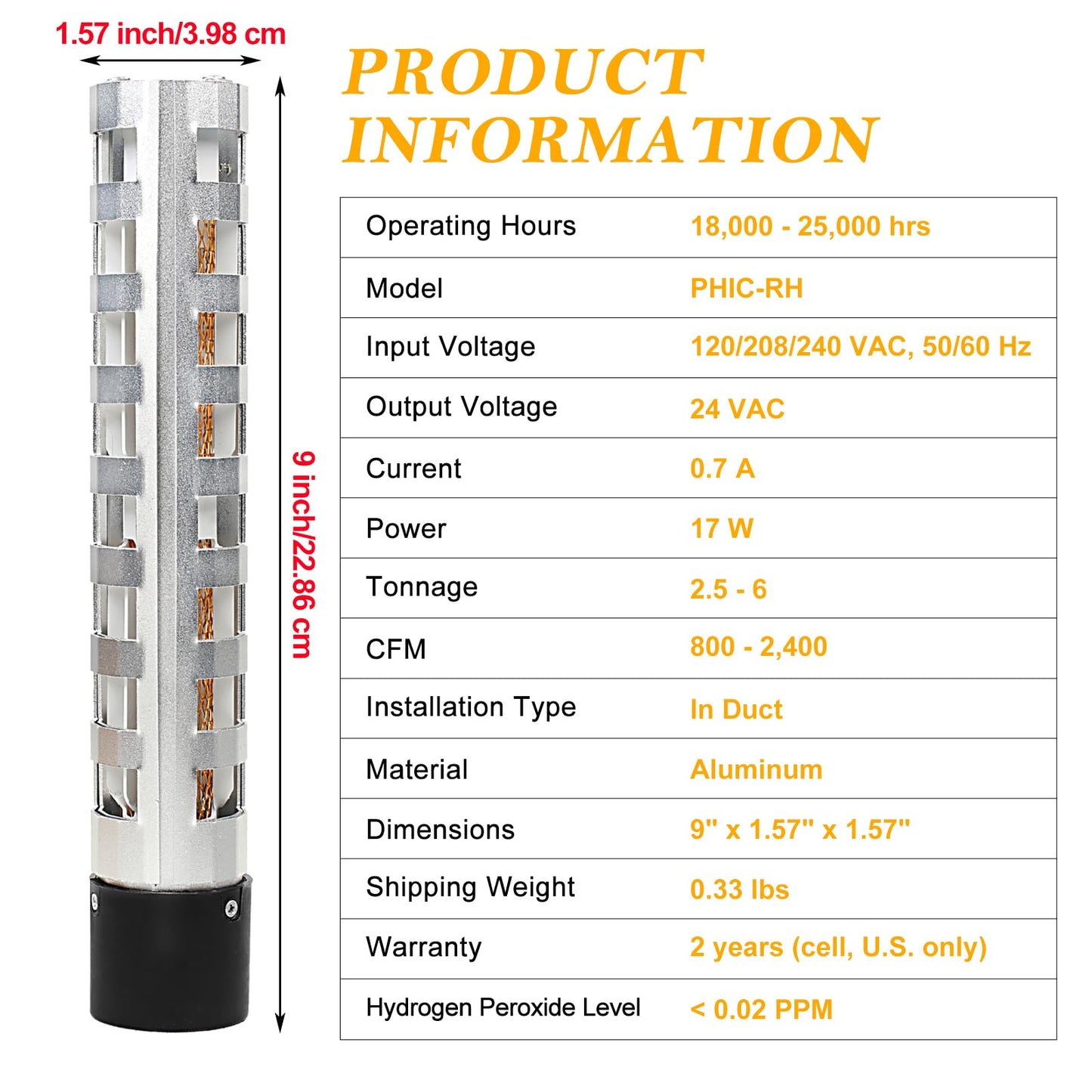 Upgrade Air Purifier Replacement Bulb - Compatible with Latest Model RGF REME Halo PHIC-RH 9"| Easy to Install