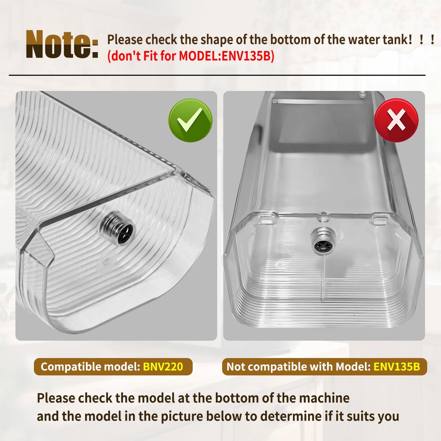 Water Reservoir MS-624441 Compatible With Nespresso Krups Vertuo Espresso Coffee Machine, 1.2L Water Tank Compatible with Nespresso breville Vertuo Café Maker,NOT Compatible with De'Longhi Machine