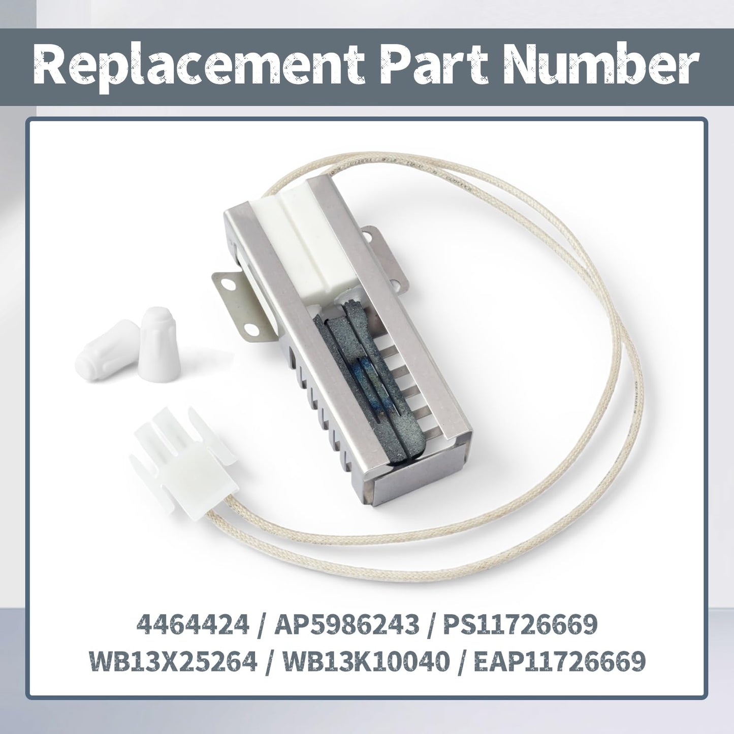 Erchon WB13X25264 Gas Range Oven Igniters Compatible with GE CGS990SET1SS ZGP366LR2SS ZGP364NDR1SS ZGP364NDR2SS Range Ignitors Glowbar Replaces WB13K10040 4464424 AP5986243 PS11726669 EAP11726669