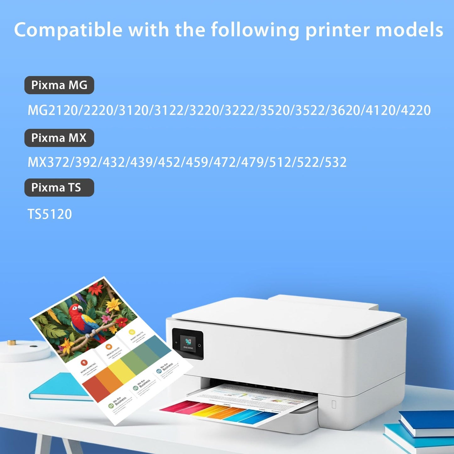 Compatible for Canon 240XL 241XL Combo Pack PG-240XL/CL-241XL for Cannon 240 and 241 Ink Cartridges Used for Pixma MG3600 MG3620 TS5120 MG3520 MX472 TS5100 MG3220 MG2120 Printer (1 Black,1 Color)