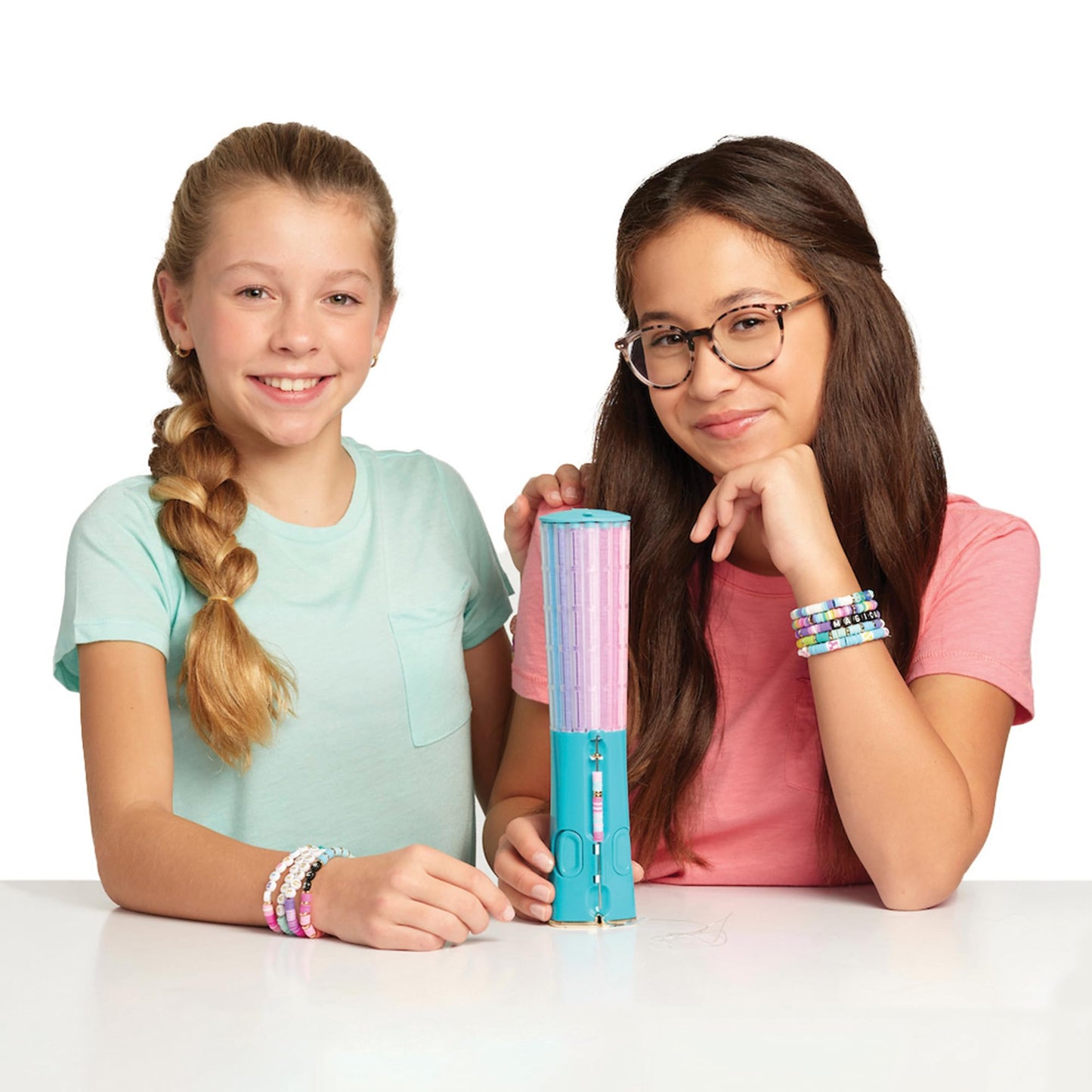 Make It Real Swift Clicks Deluxe Bracelet Studio - Create Colorful Friendship Bracelets with Swift Clicks Deluxe Design Tool - Includes Beads and Charms