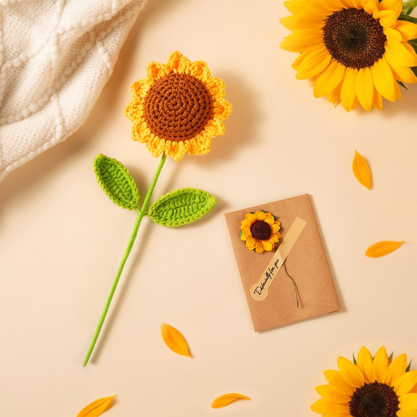 Aeenr Birthday Gifts for Women, Sending Sunshine Sunflower, Self Care Get Well Soon Gift Baskets W/Blanket, Unique Thinking of You GIFS for Mom Sister Her Friends Wife Grandma, Valentines Mothers Day