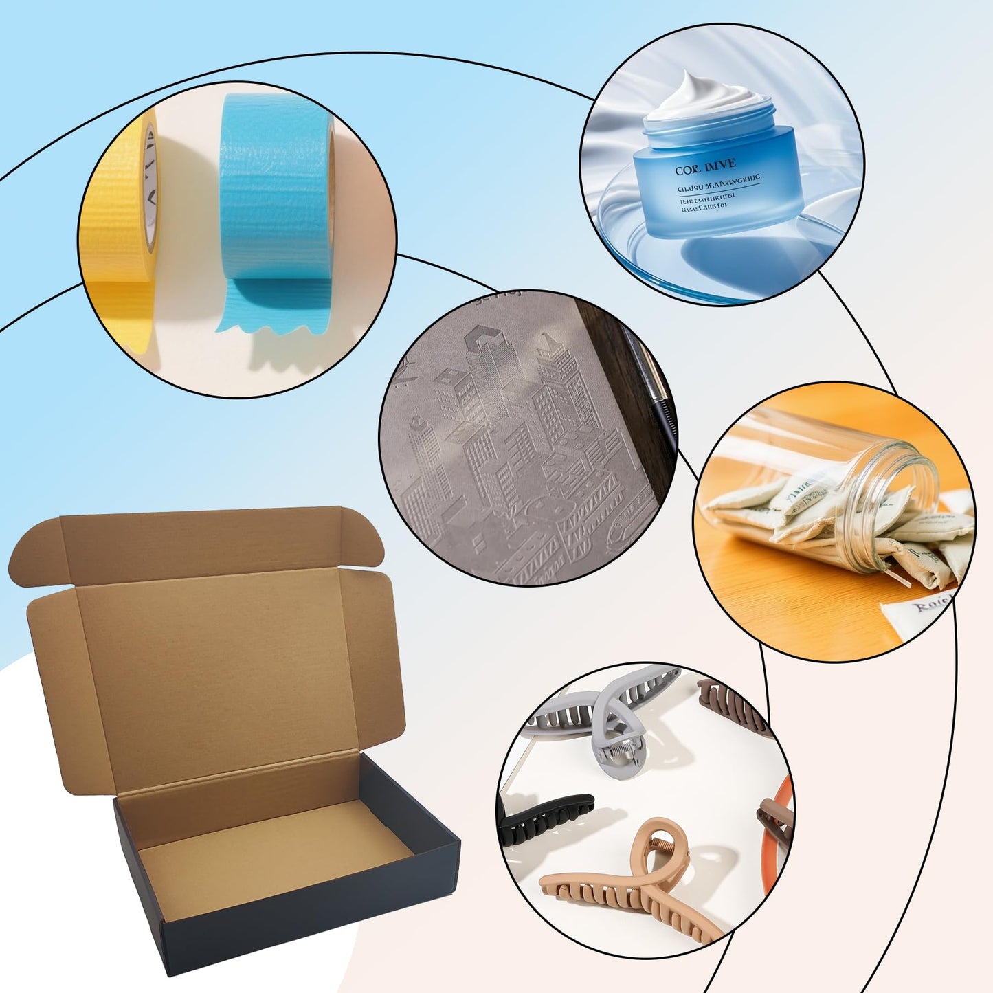 14x10x3 Black Shipping Boxes Set of 20, Corrugated Cardboard Mailers for Product Packaging & Mailing, Recyclable Small Business Shipping Supplies, Gift Boxes for Holiday Birthday Wedding Favors