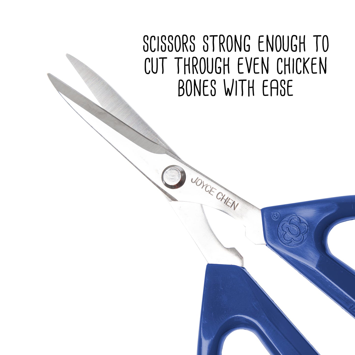 Joyce Chen Original Unlimited Kitchen Scissors All Purpose Kitchen Shears With Comfortable Handles, Blue, 2 Pack
