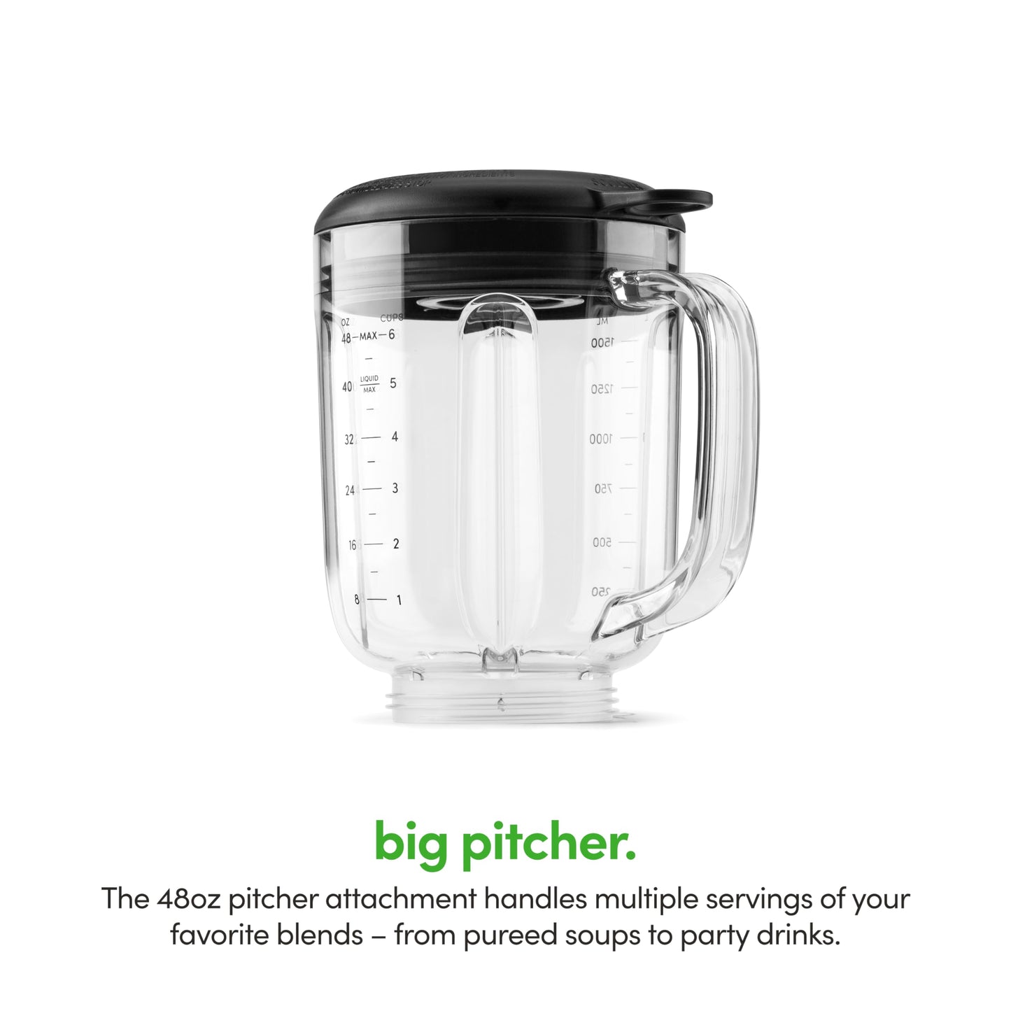 magic bullet Combo Blender, 600W, 48oz Pitcher, 16oz Cup with To-Go Lid, Easy Cleaning, Cross Blade, for Smoothies, Sauces, Shakes, Salsa, Hot Blends, Silver, MBF50200