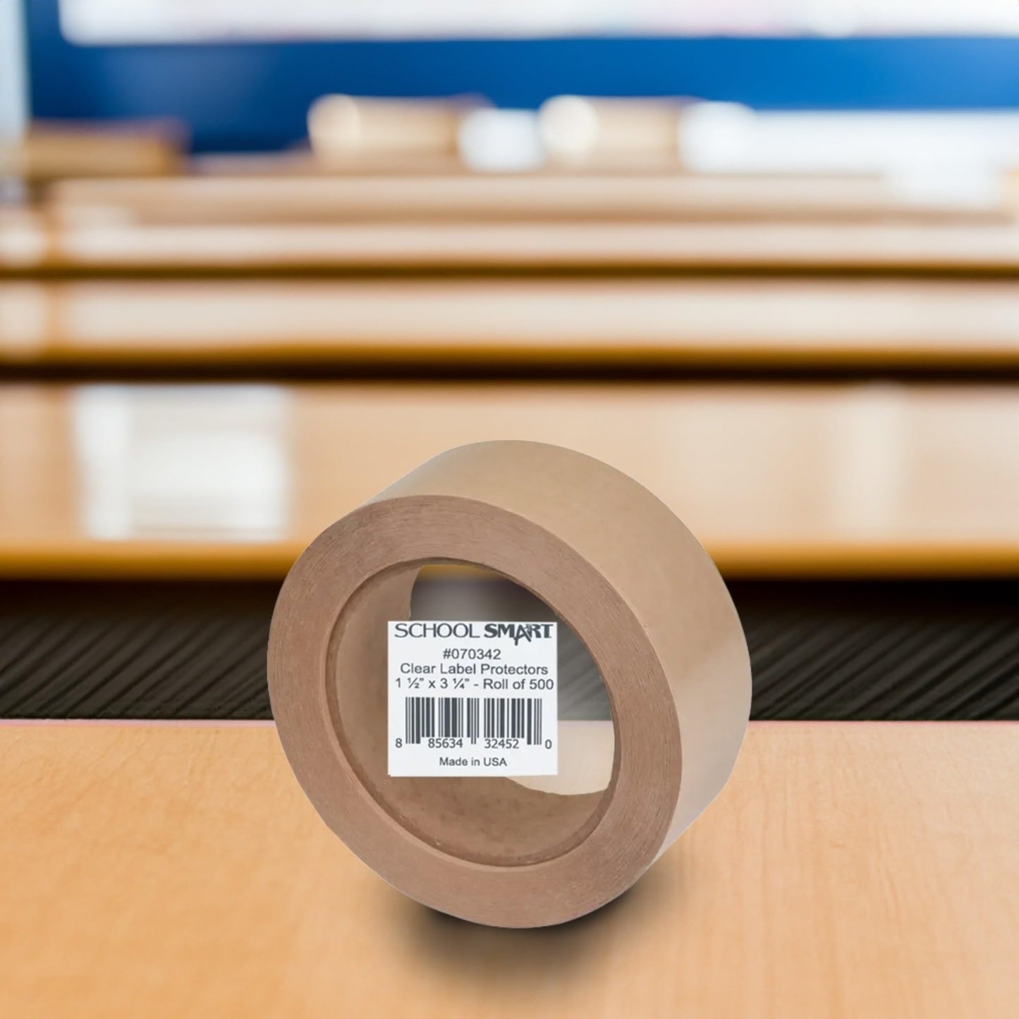 KAPCO - LP009 Kapco Film Labels, 1-1/2 x 3-1/4 Inches, Clear, 500 Pack - 70342