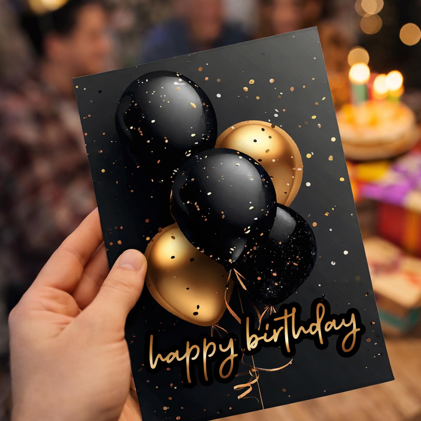 Happy Birthday Cards with Envelopes (Confetti) Bulk 25 Pack of Greeting Cards with Envelopes (5x7 inch - A7) Office, Work, Employees & Clients (B2403) Made in USA