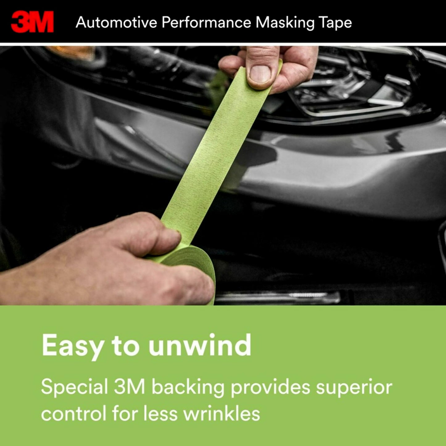 3M 03433 36 mm x 32 m Automotive Performance Masking Tape, 5 Pack