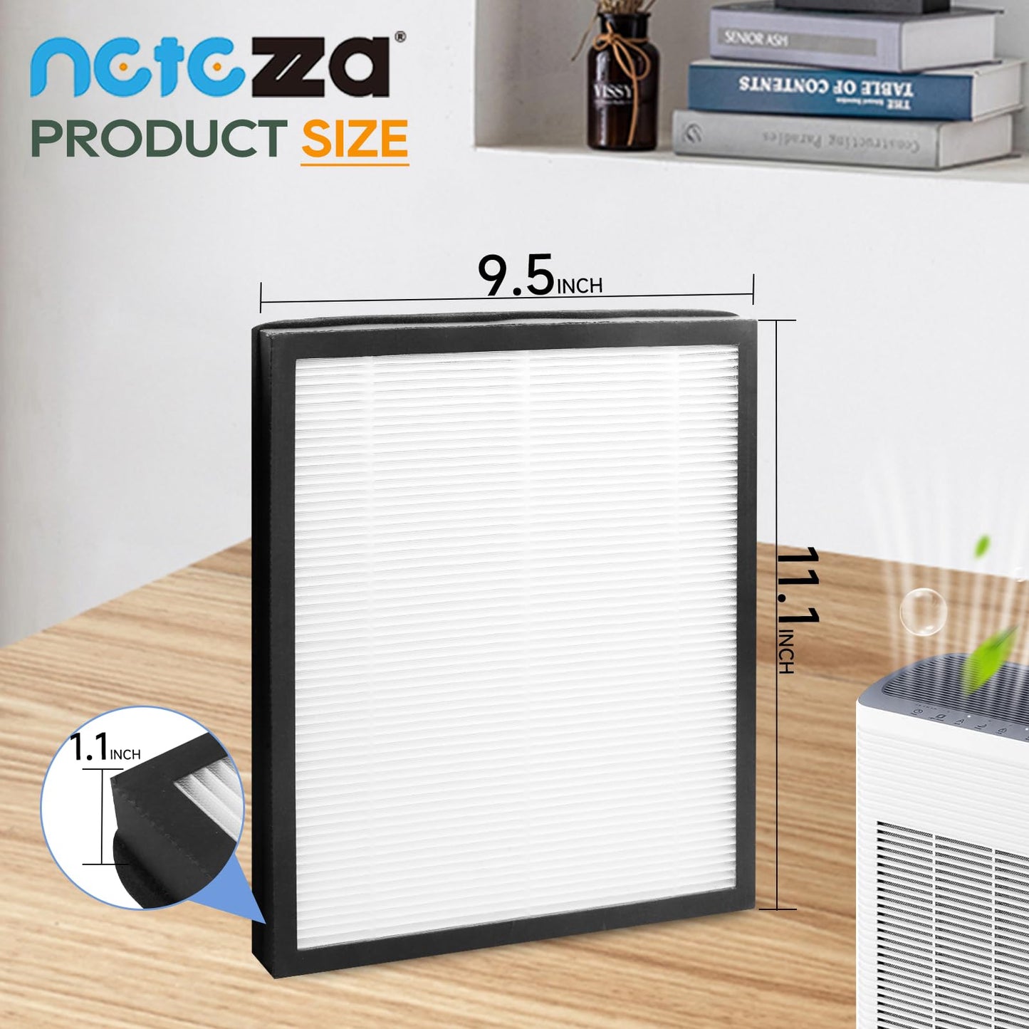 T356 Replacement Filters Compatible with Trucozie T356 Air Purifier, 3-IN-1 High-Efficiency Filtration System, 4 Pack