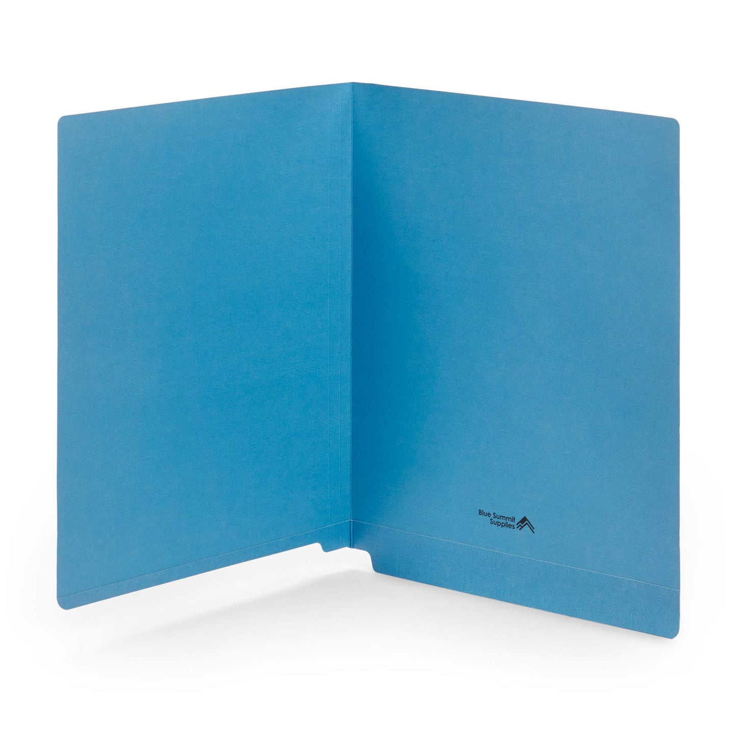 Blue Summit Supplies 100 Blue End Tab File Folders, End Tab Folders, Reinforced Straight Cut Tab Files for Use in Office, Classroom, Business, Letter Size, Blue, 100 Pack