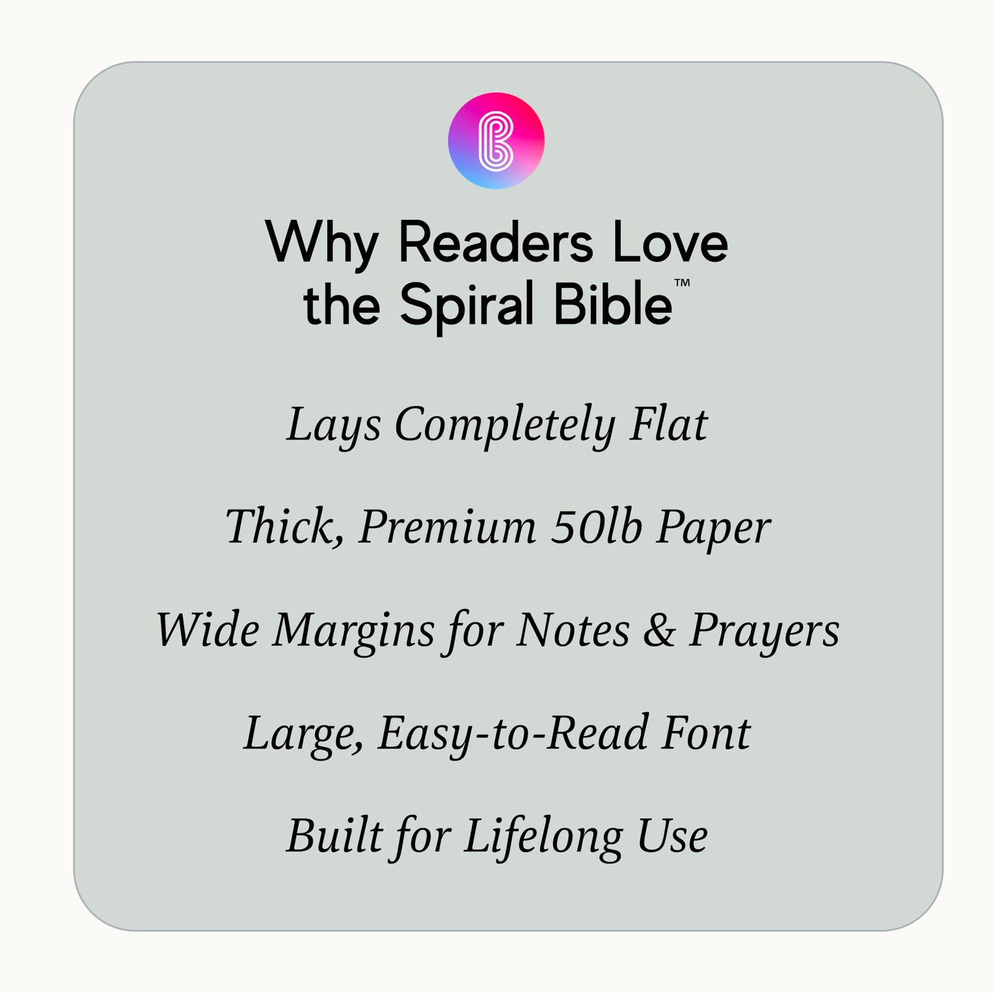 Official Spiral Bible The Bible in a Year | 52 Week Guided Bible Study & Daily Reading Plan | Spiritual Companion & Journal for Adults & Teens | 8.2in x 5.7in Notebook, 3.5in Margins for Notetaking (Mountains)
