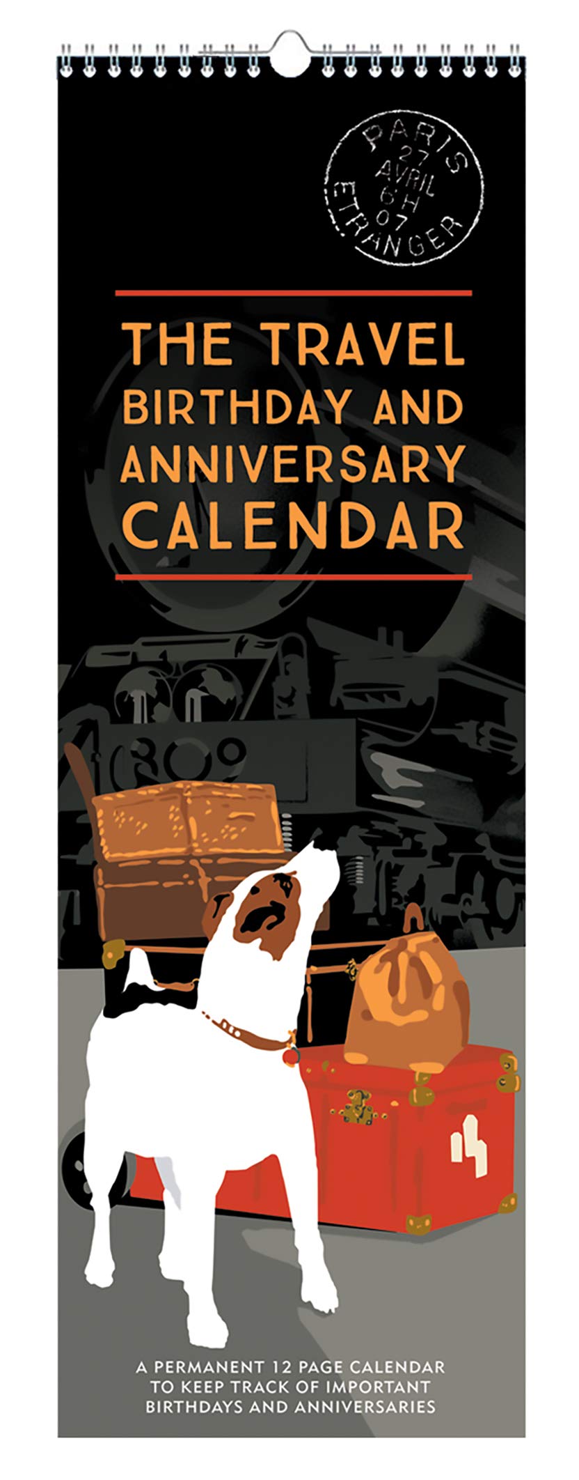 Linnea Design Travel Birthday & Anniversary Perpetual Calendar for Important Family Dates Special Event Calendar Reminder