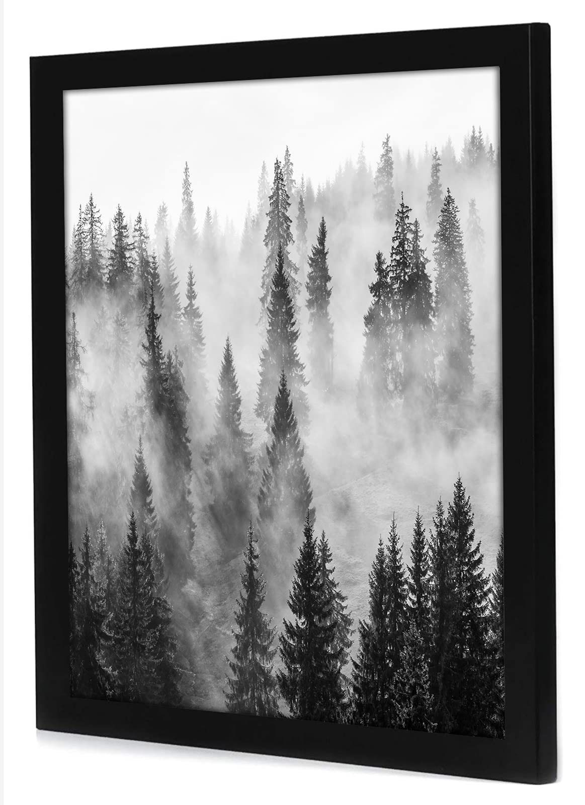Americanflat 24x24 Picture Frame with Polished Plexiglass - Epic Collection - Square Picture Frame with Engineered Wood - Wide Photo Frames for Wall display - Black