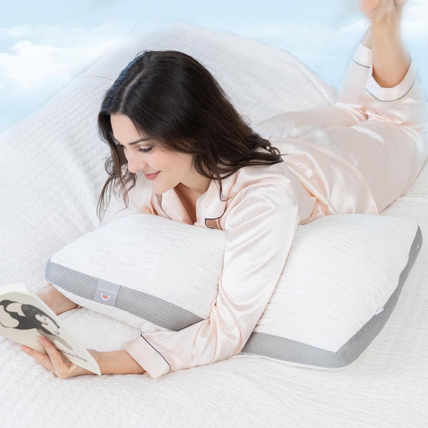 ACCURATEX Pillows King Size Set of 2, Rayon Derived from Bamboo Removable Cover, Shredded Memory Foam Pillow with Down Alternative Fill (Adjustable), Supportive Pillows for Side Back Sleepers