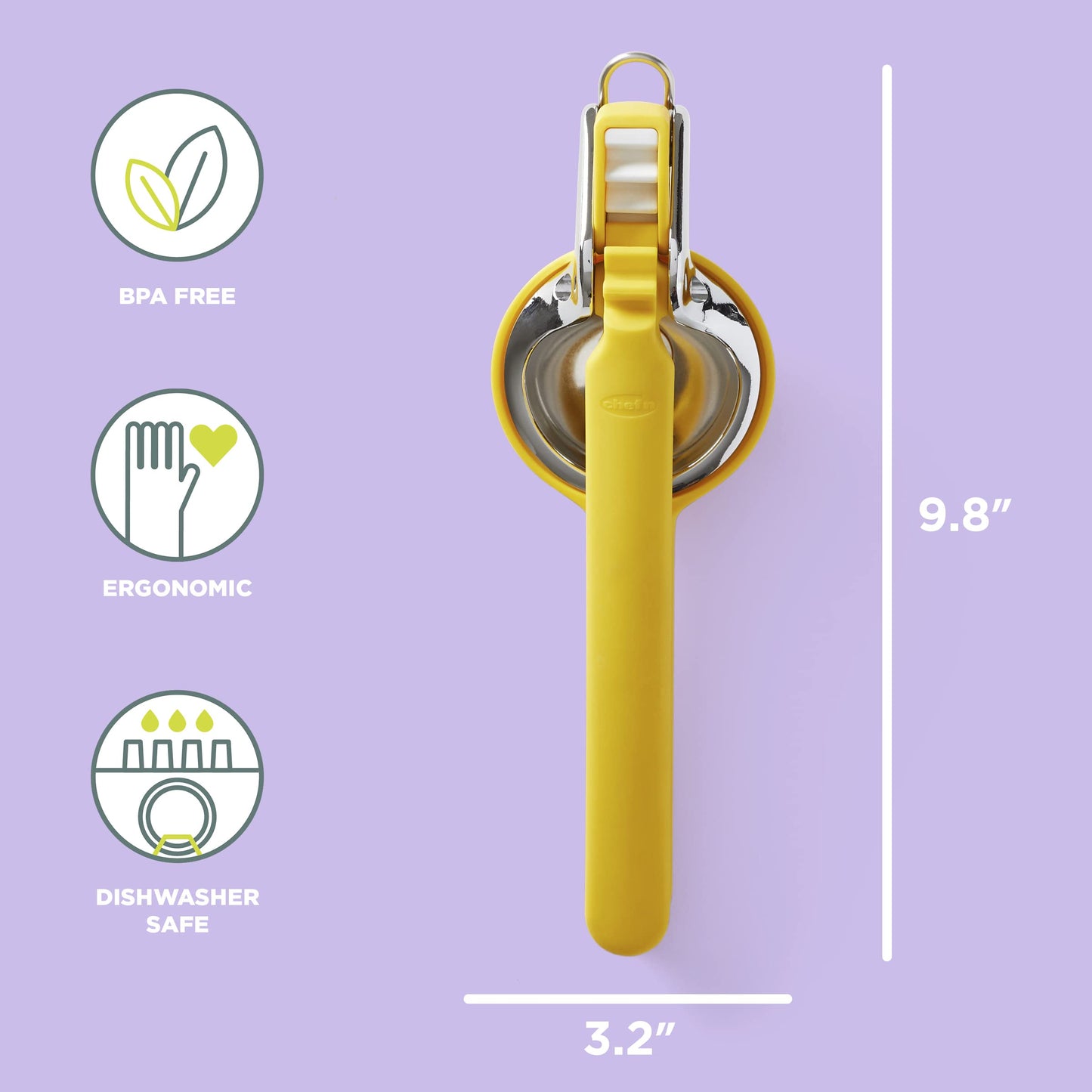 Chef'n FreshForce Plus Citrus Juicer,Yellow