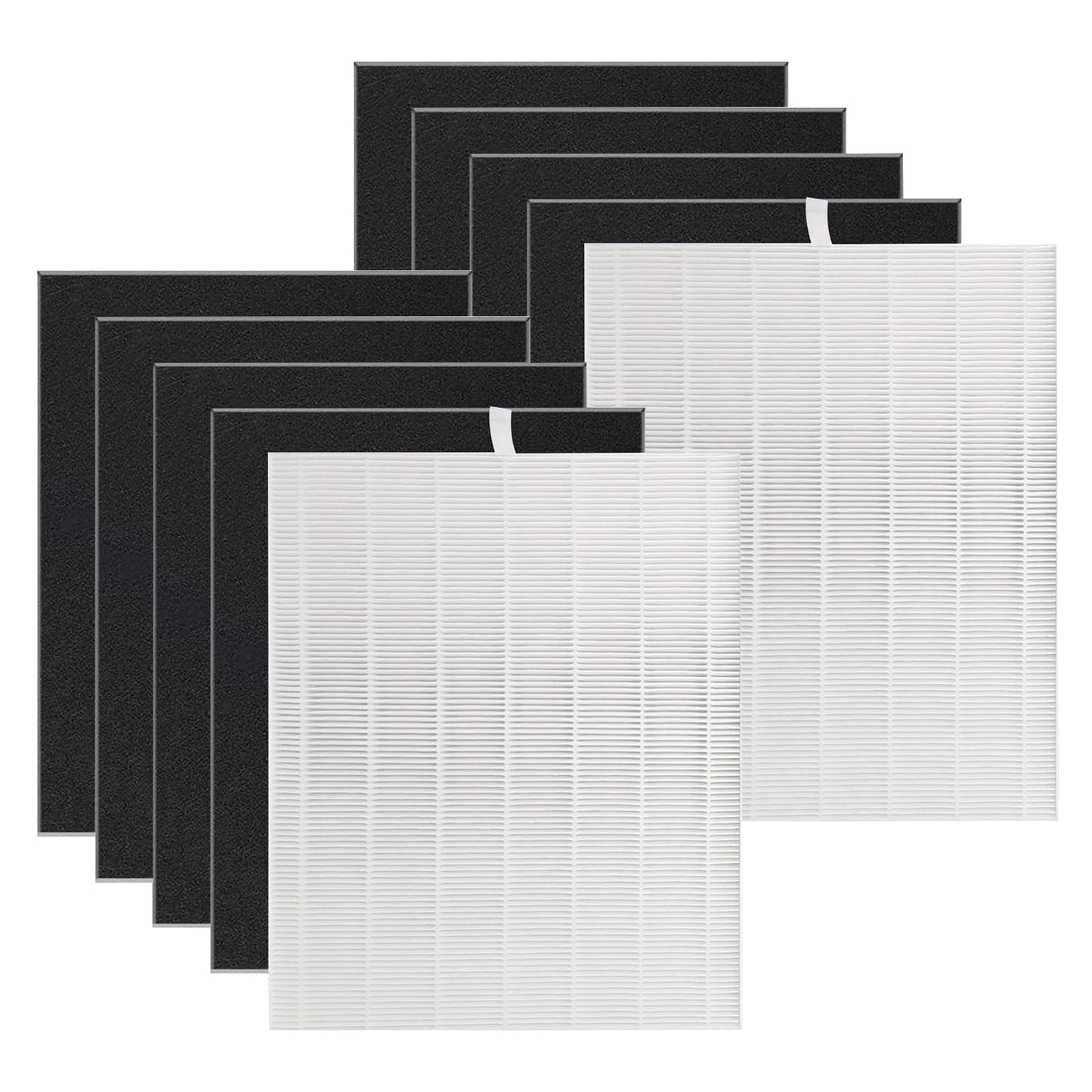 D480 Replacement Filter D4, Compatible with Winix D480 Air Purifier, Includes 2 pcs H13 Grade True HEPA and 8 pcs Activated Carbon Filters, D4 Filter Part Number 1712-0100-00